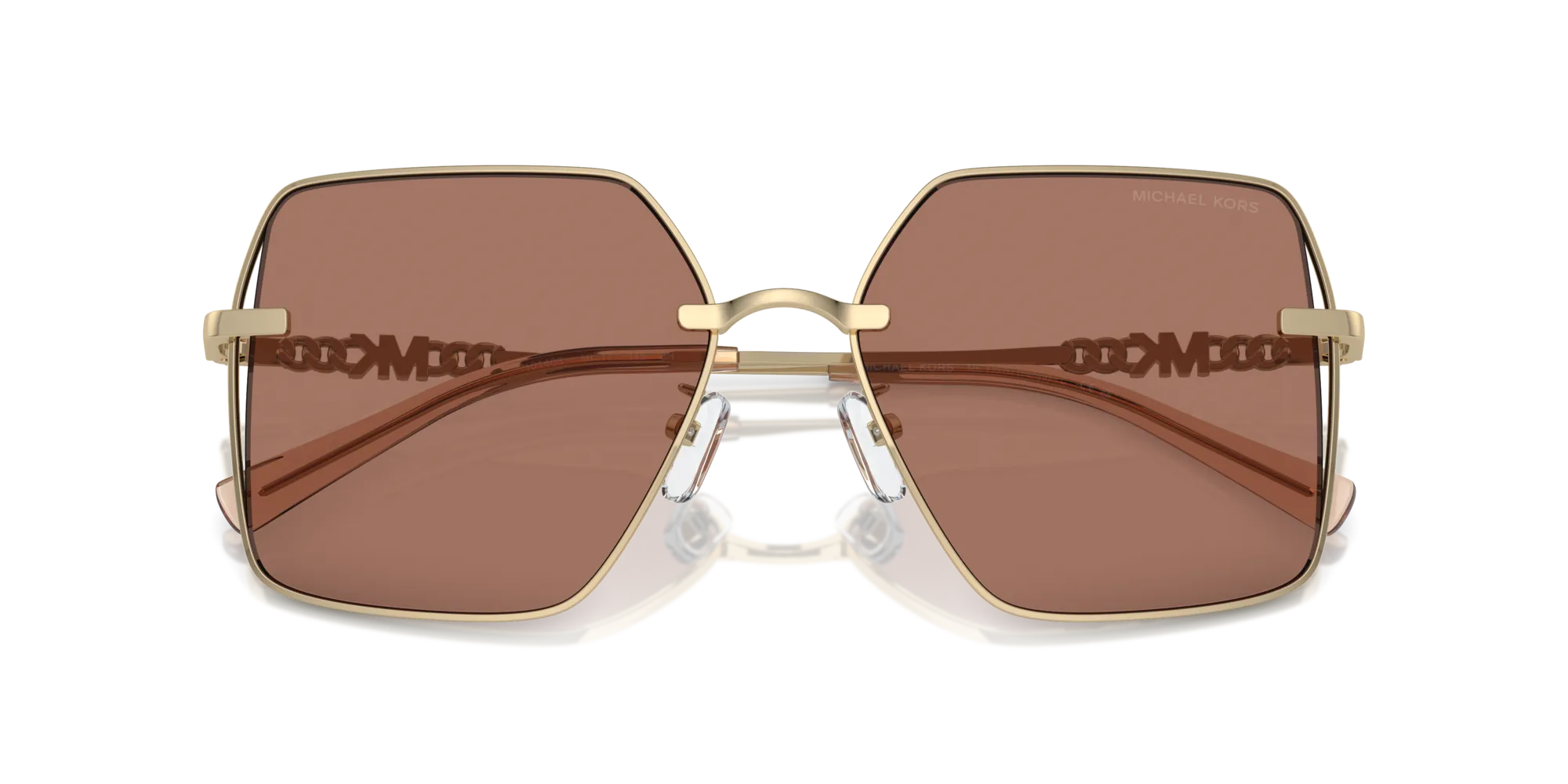 Michael Kors MK1157D SANYA 101403 Occhiali da sole Metallo Oro Marrone Squadrata Normale - immagine 2