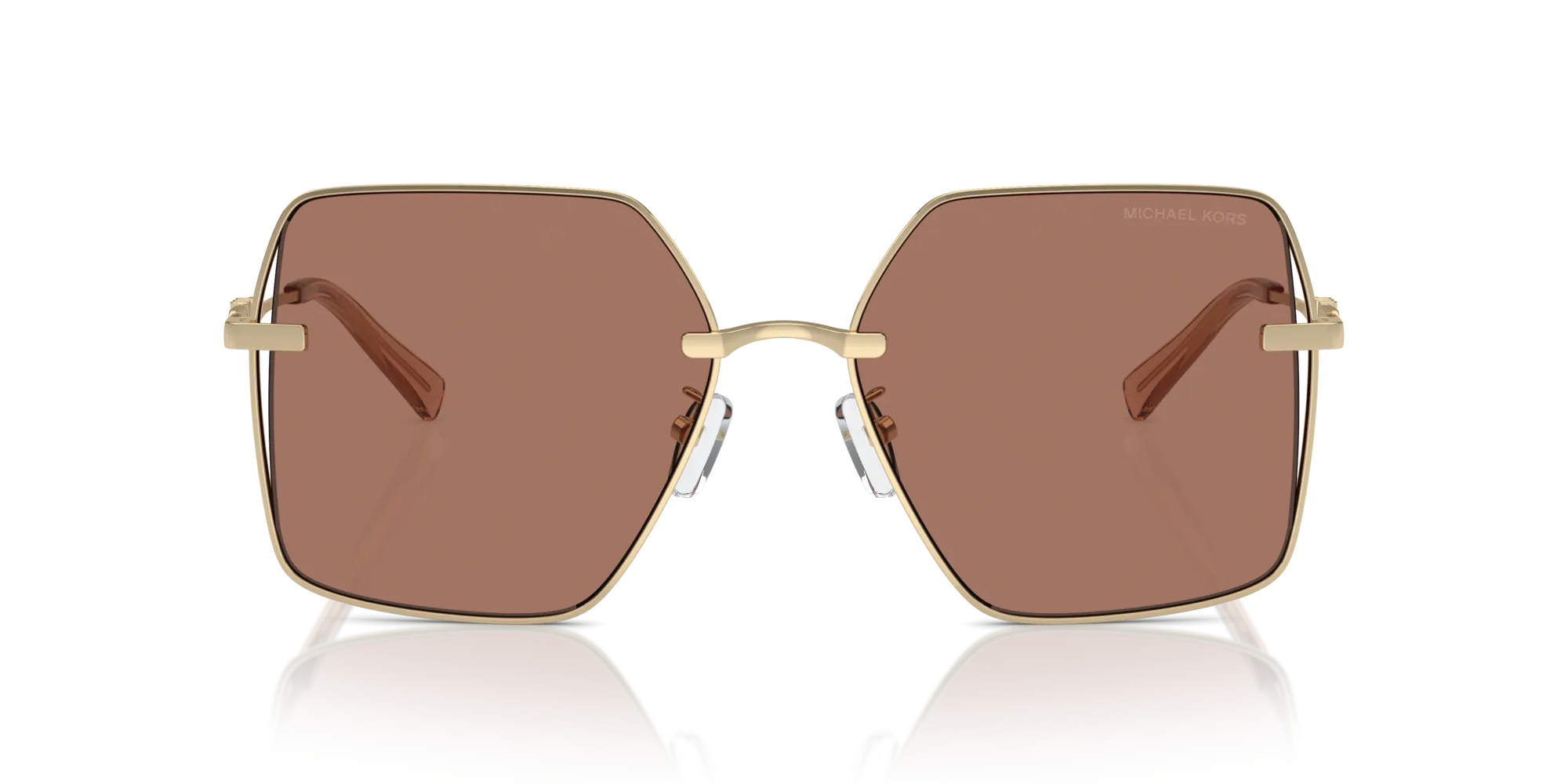 Michael Kors MK1157D SANYA 101403 Occhiali da sole Metallo Oro Marrone Squadrata Normale - immagine 3