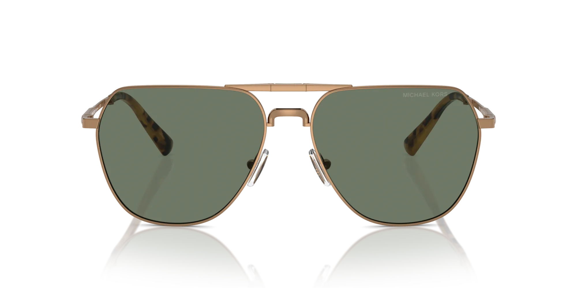 Michael Kors MK1156 KESWICK 18993H Occhiali da sole Metallo Oro Verde Pilot Normale - immagine 3