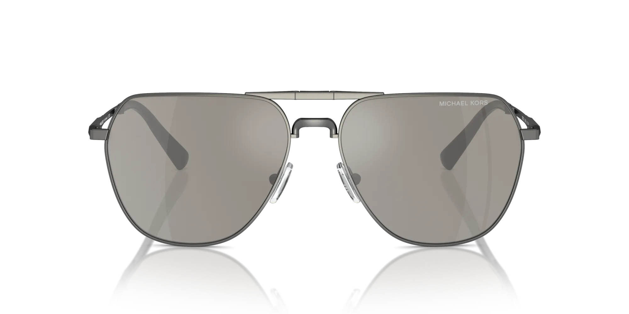 Michael Kors MK1156 KESWICK 10026G Occhiali da sole Metallo Grigio Argento Pilot Specchiate Specchiato - immagine 3