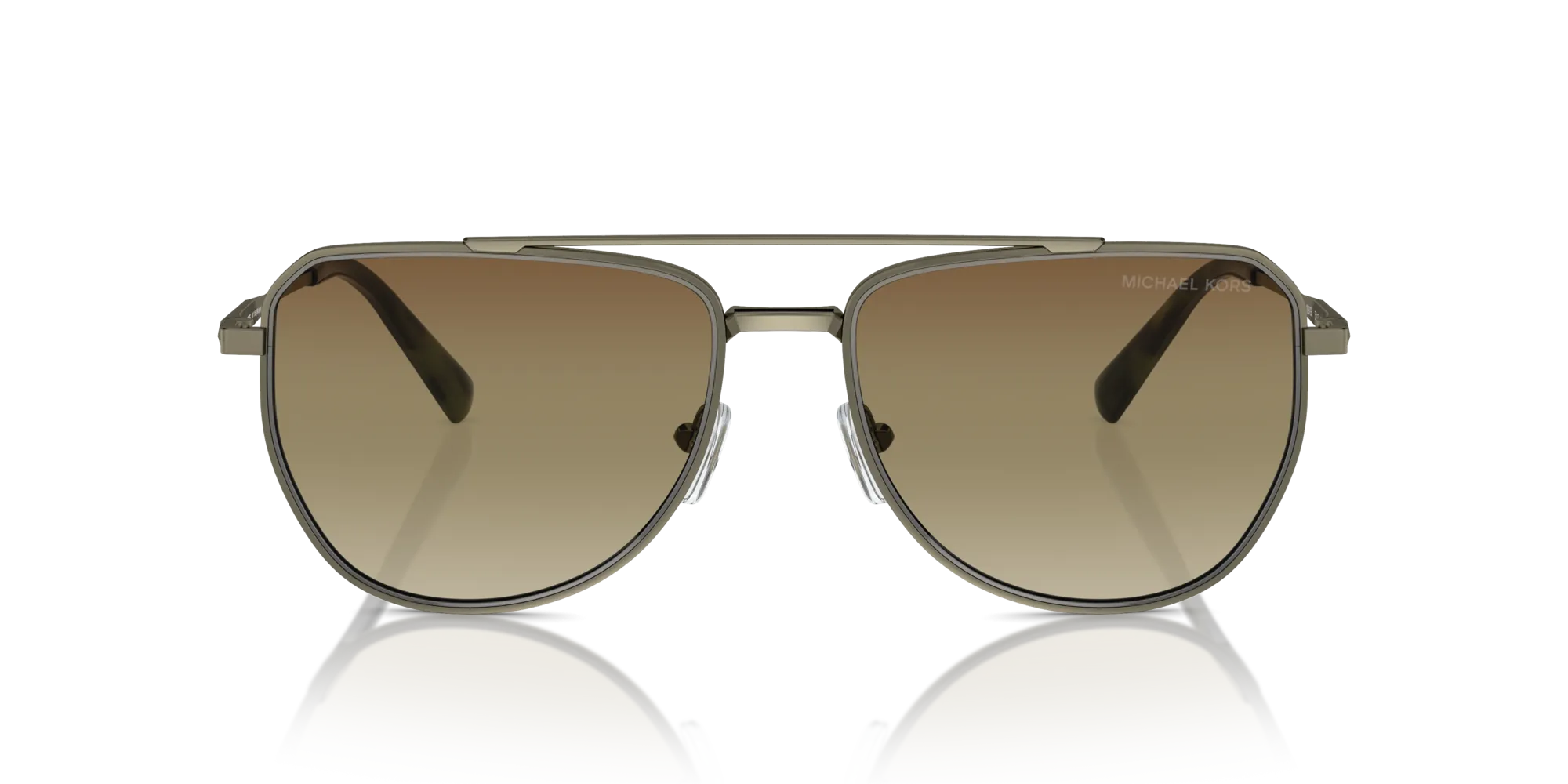 Michael Kors MK1155 WHISTLER 1897GL Occhiali da sole Metallo Verde Marrone Pilot Normale Sfumato - immagine 3