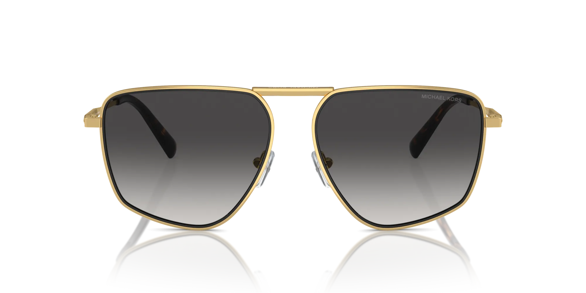 Michael Kors MK1153 SILVERTON 18968G Occhiali da sole Metallo Oro Grigio Pilot Normale Sfumato - immagine 3