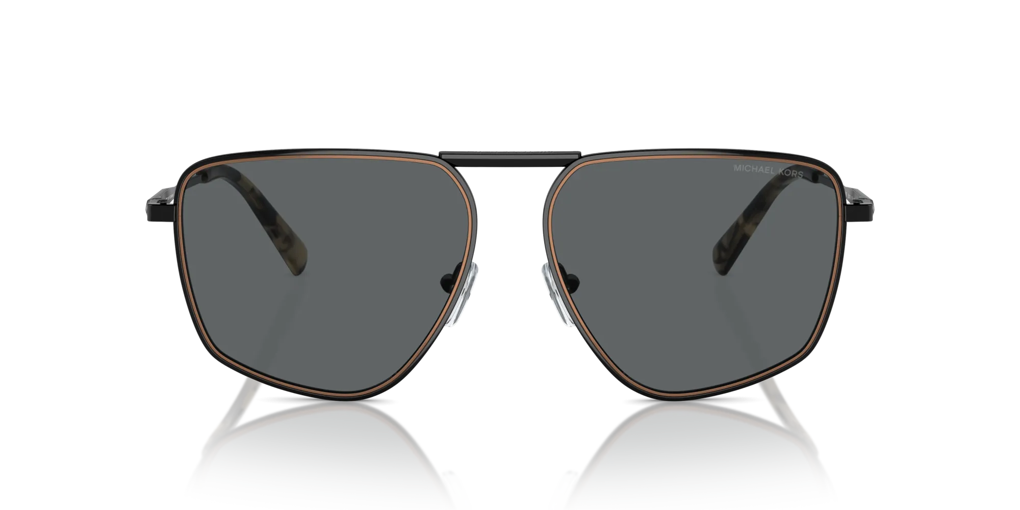 Michael Kors MK1153 SILVERTON 100587 Occhiali da sole Metallo Nero Grigio Pilot Normale - immagine 3