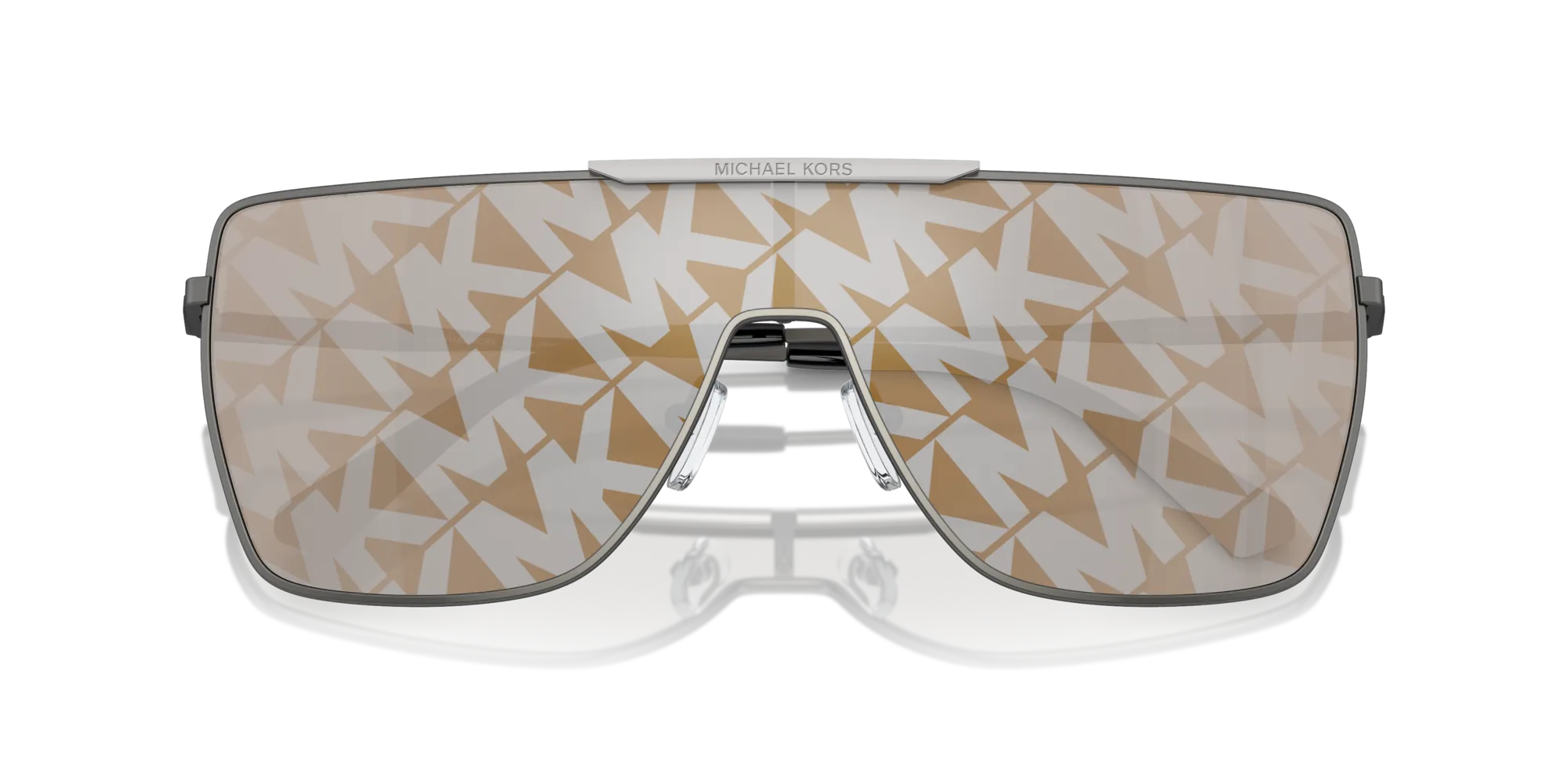 Michael Kors MK1152 SNOWMASS 1002/E Occhiali da sole Metallo Grigio Grigio Squadrata Normale Specchiato - immagine 2