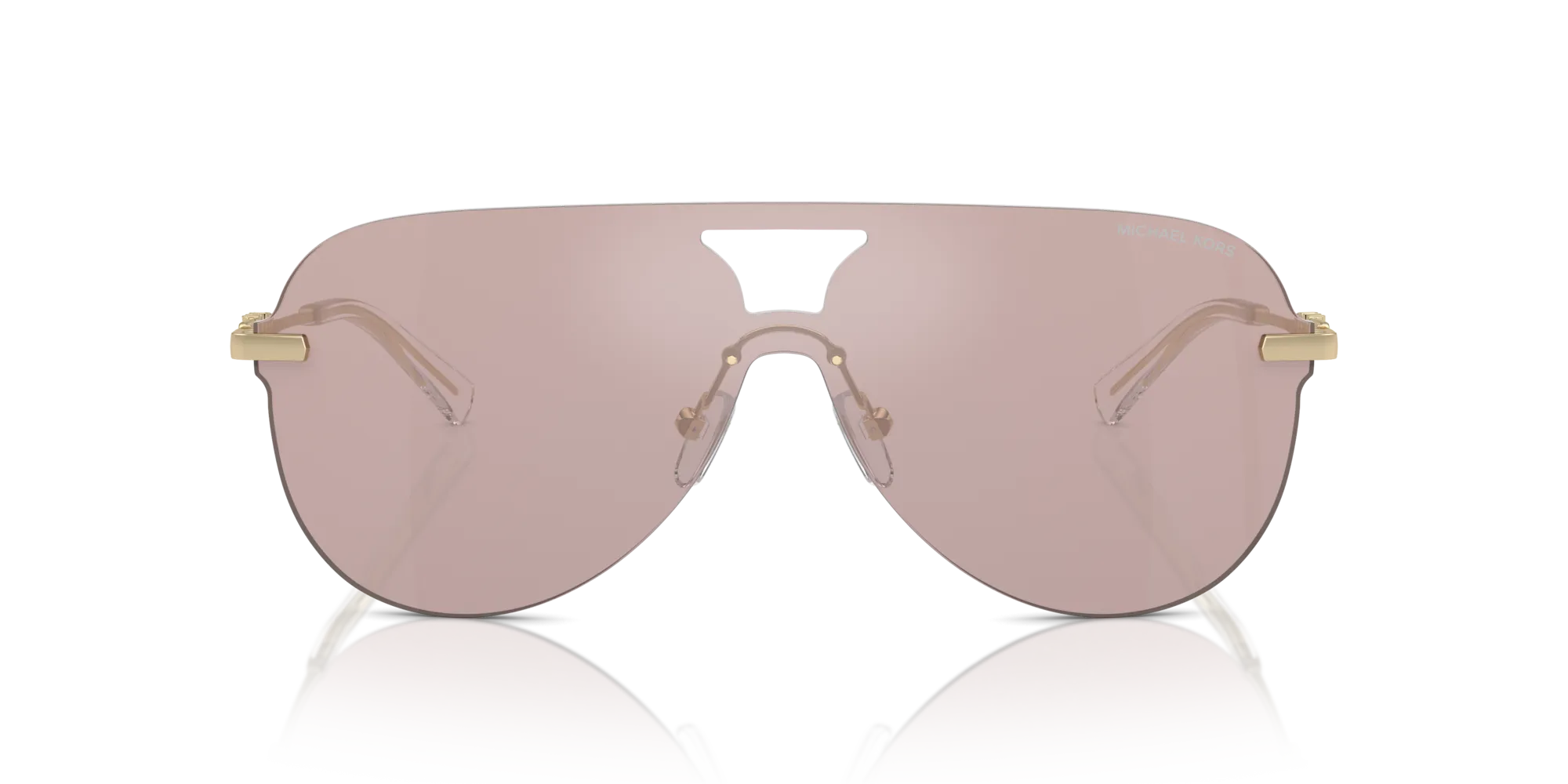 Michael Kors MK1149 CYPRUS 1014VS Occhiali da sole Metallo Rosa Rosa Pilot Normale Specchiato - immagine 3