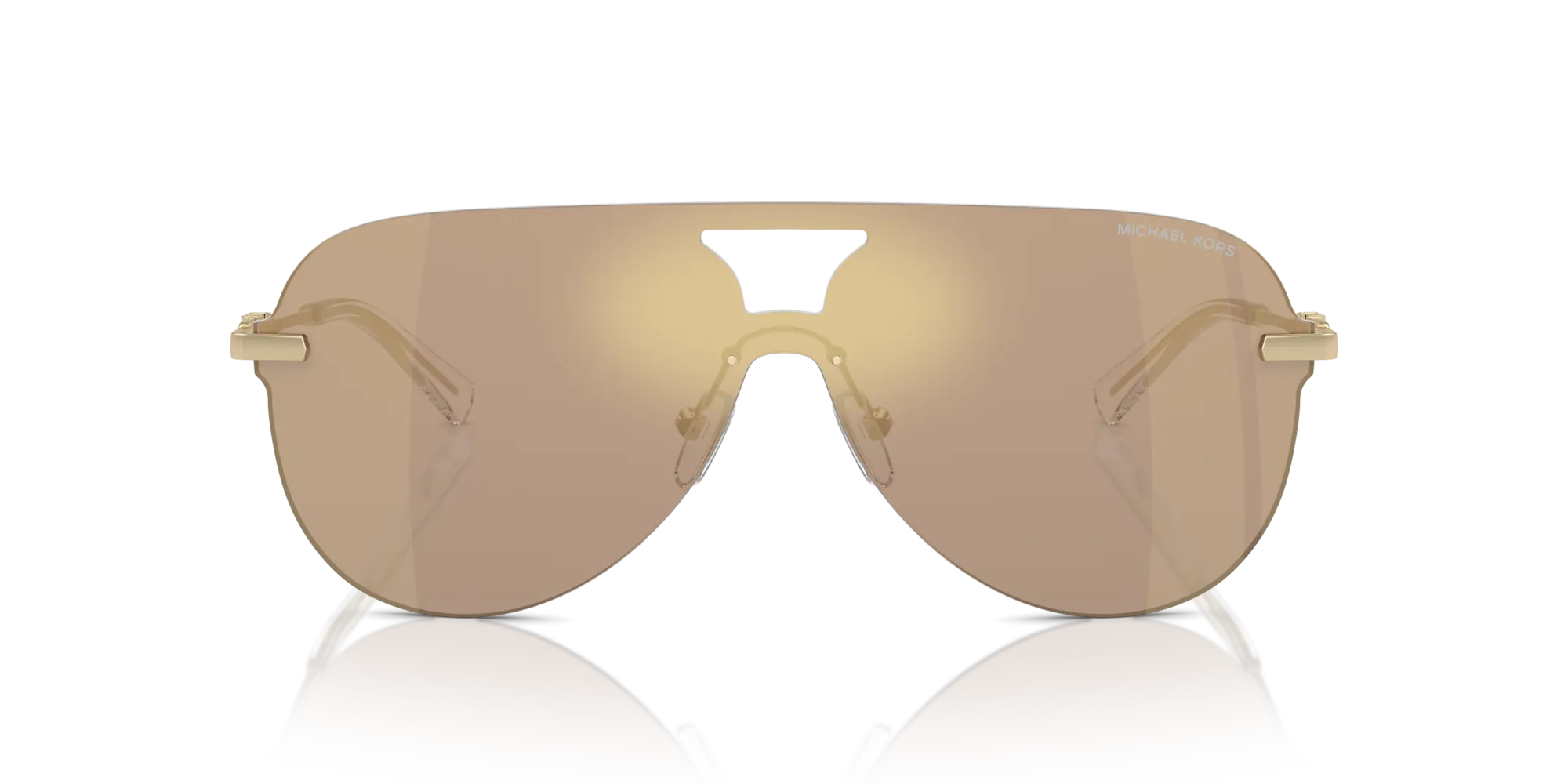 Michael Kors MK1149 CYPRUS 10145A Occhiali da sole Metallo Marrone Marrone Pilot Normale Specchiato - immagine 3