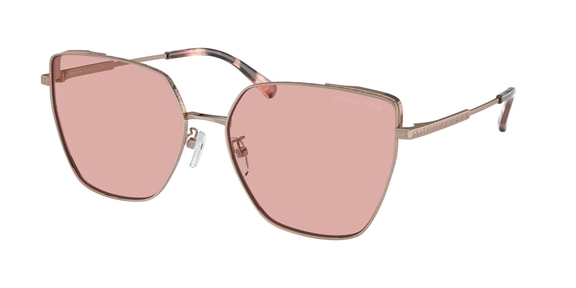 Michael Kors MK1143D FUJI 1108D8 Occhiali da sole Metallo Rosa Giallo Cat Eye Normale - immagine 1