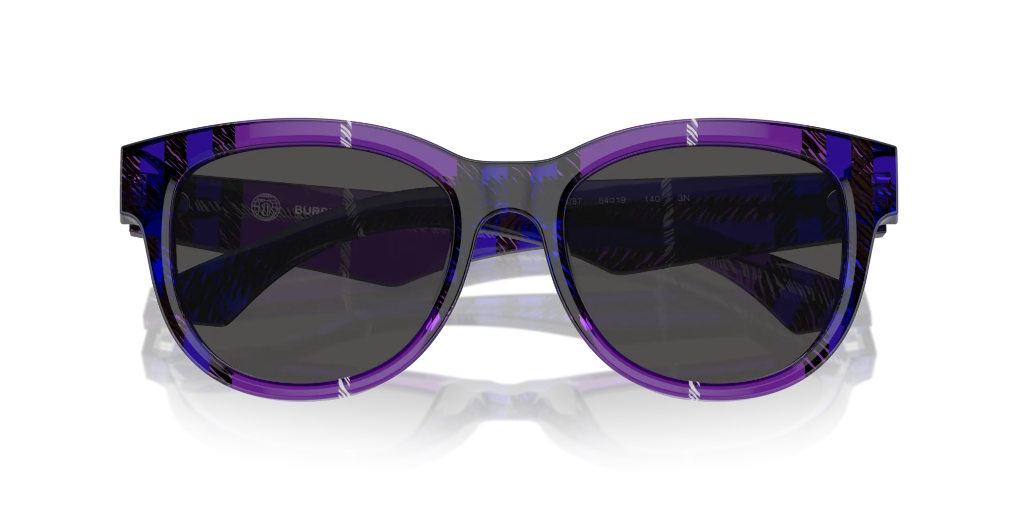 Burberry BE4432U 411387 Occhiali da sole Acetato Viola Grigio Pantos Normale - immagine 2