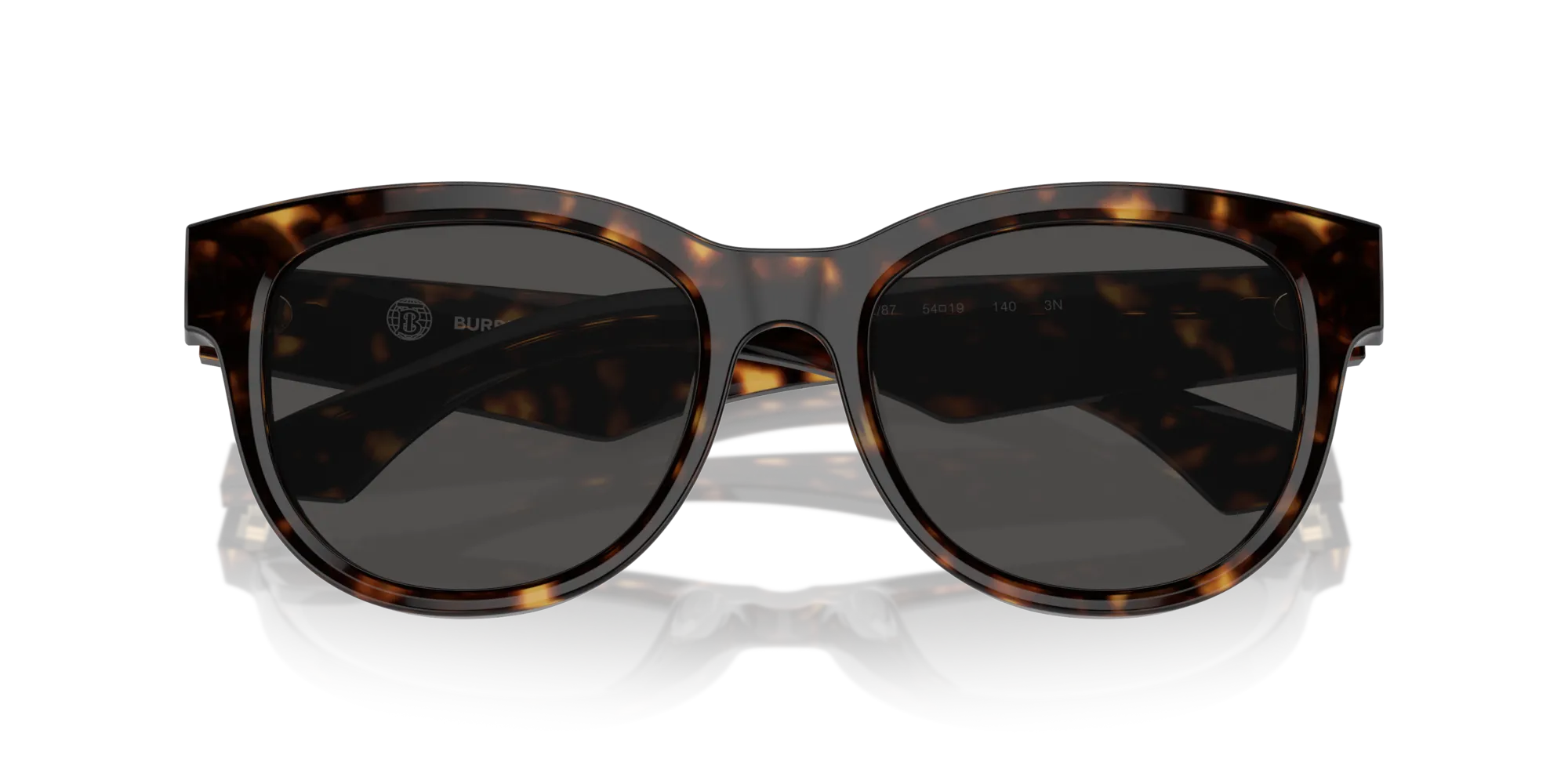 Burberry BE4432U 300287 Occhiali da sole Acetato Marrone Grigio Pantos Normale - immagine 2