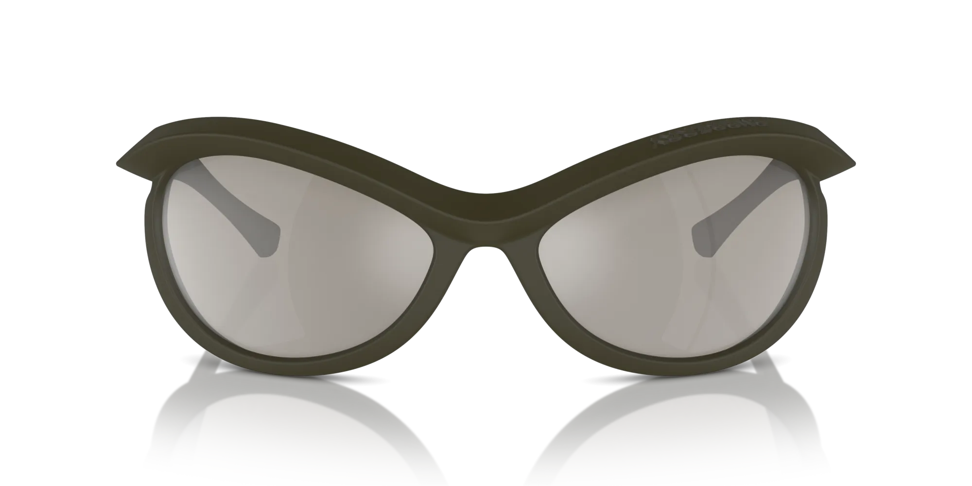 Burberry BE4428U 41096G Occhiali da sole Iniettato Verde Grigio Geometrica Specchiate - immagine 3