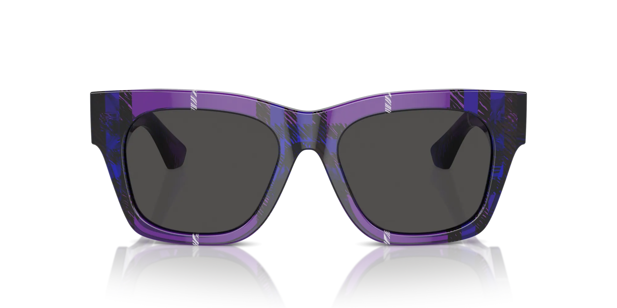Burberry BE4424 411387 Occhiali da sole Acetato Viola Grigio Squadrata Normale - immagine 3