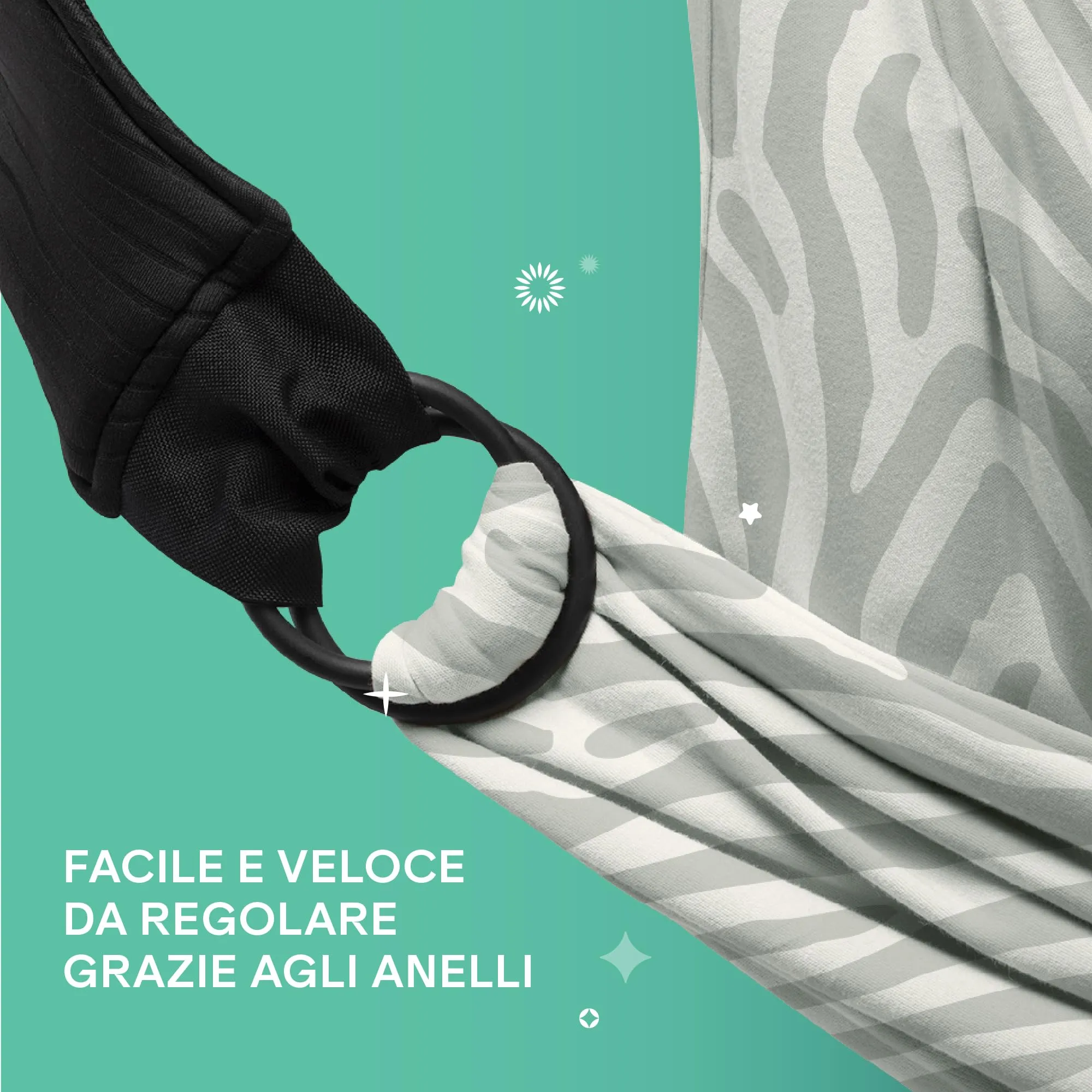 Koala Babycare Fascia neonato porta bebè - Cuddle Band 2.0 Ancora più Resistente – Fascia per neonati in cotone organico testata fino a 15 kg - Facilmente Regolabile e Unisex - immagine 5