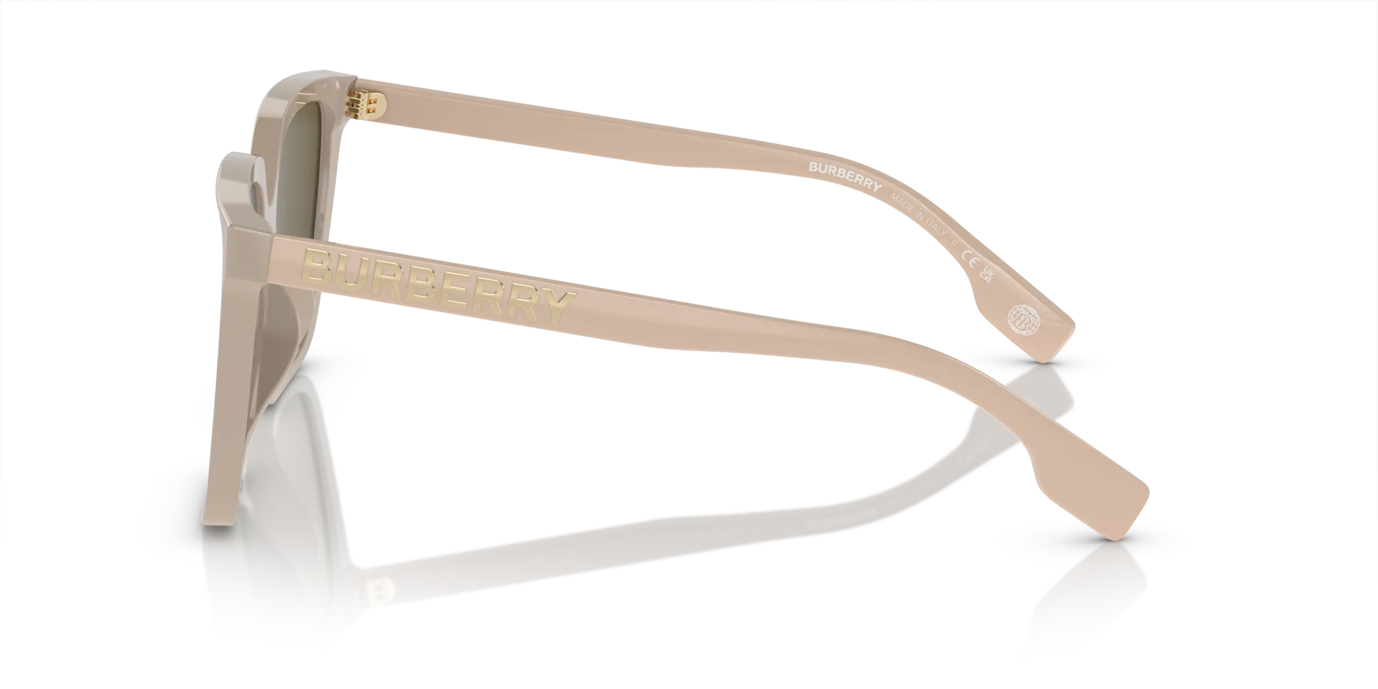 Burberry BE4411D 380773 Occhiali da sole Acetato Beige Marrone Squadrata Normale - immagine 4