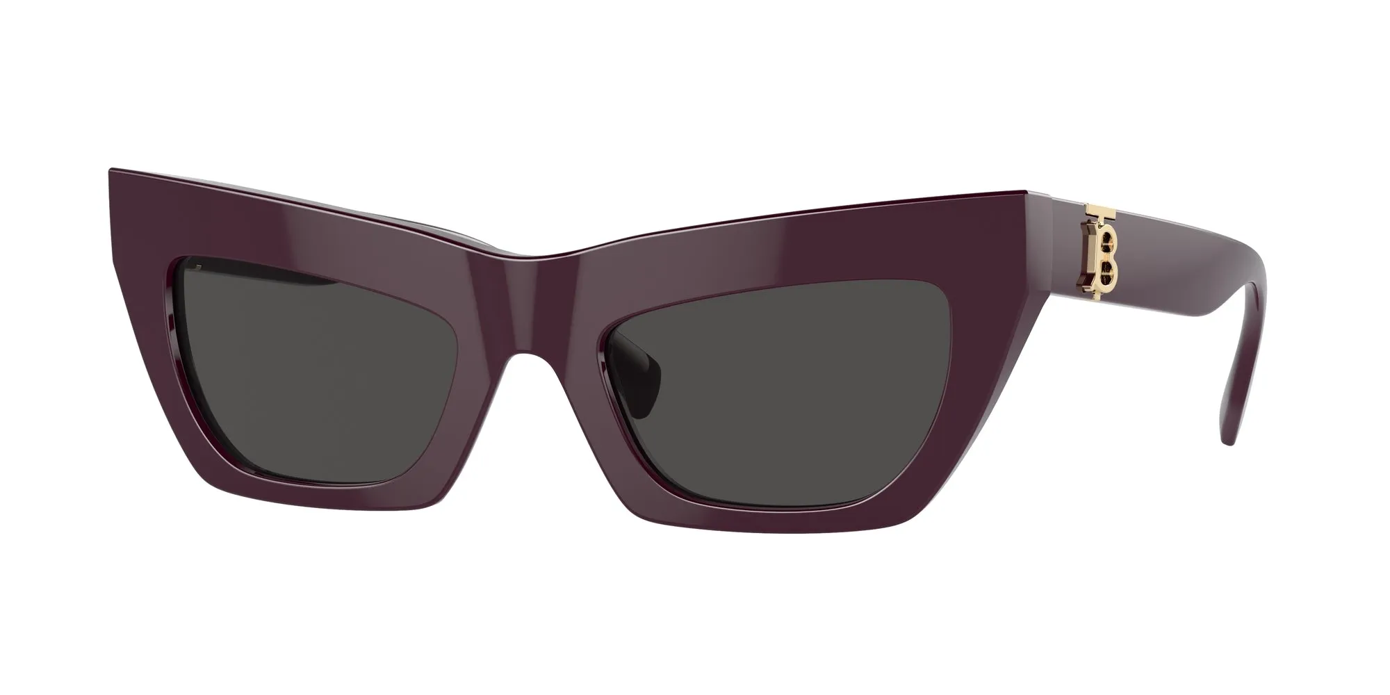 Burberry BE4405 397987 Occhiali da sole Acetato Rosso Grigio Cat Eye Normale - immagine 1