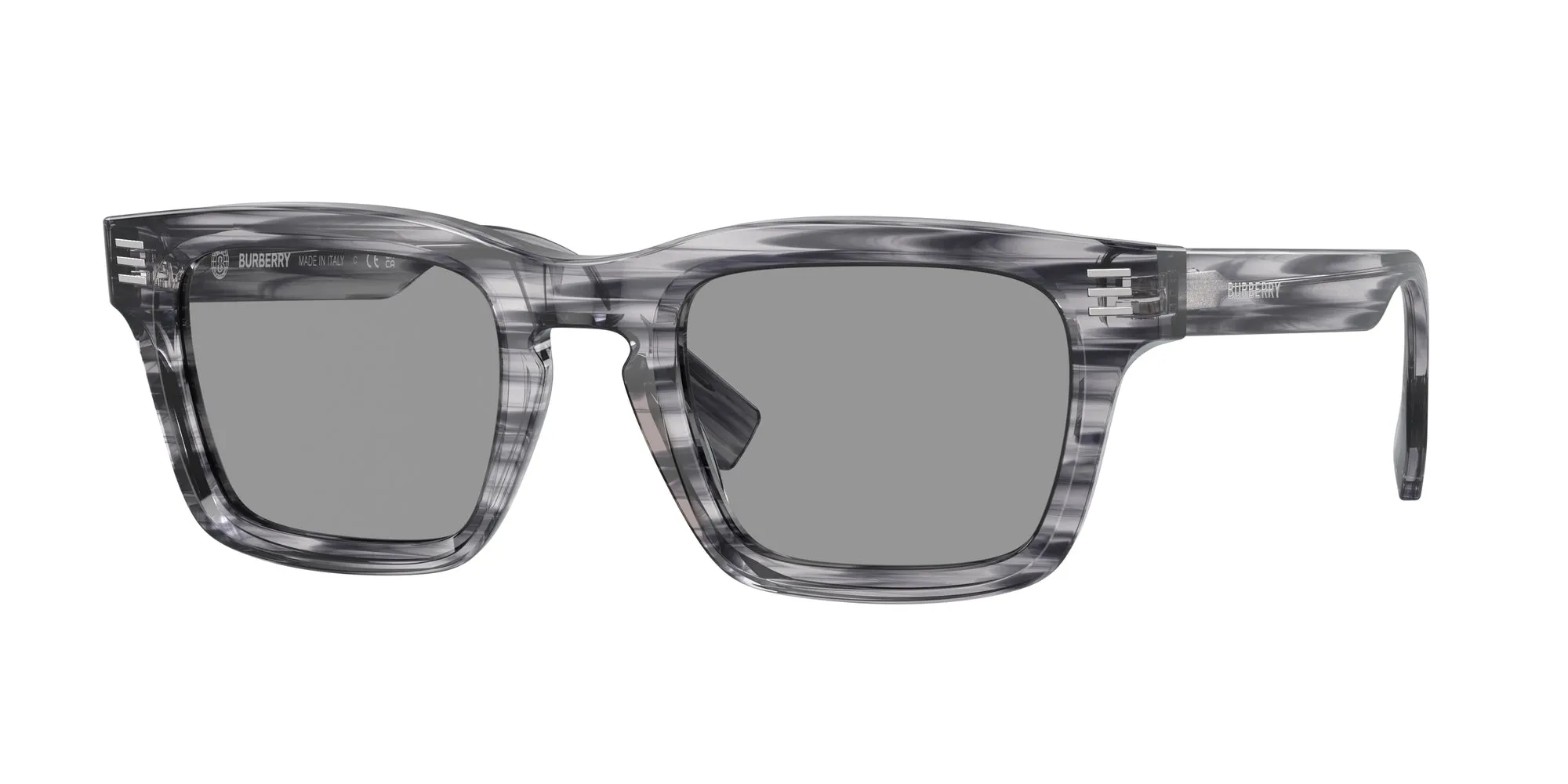 Burberry BE4403 4097/1 Occhiali da sole Acetato Grigio Grigio Squadrata Normale - immagine 1