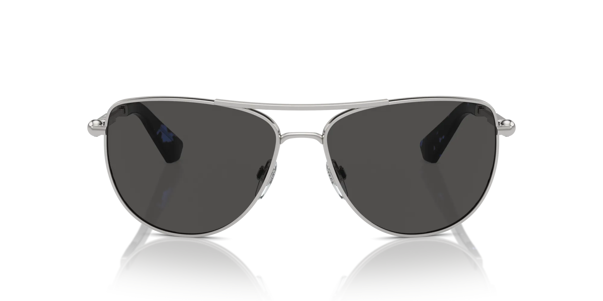 Burberry BE3149 100587 Occhiali da sole Metallo Argento Grigio Pilot Normale - immagine 3