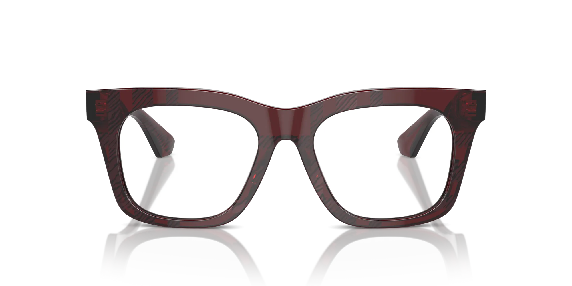 Burberry BE2407 4115 Montature da vista Acetato Rosso Squadrata Normale - immagine 3