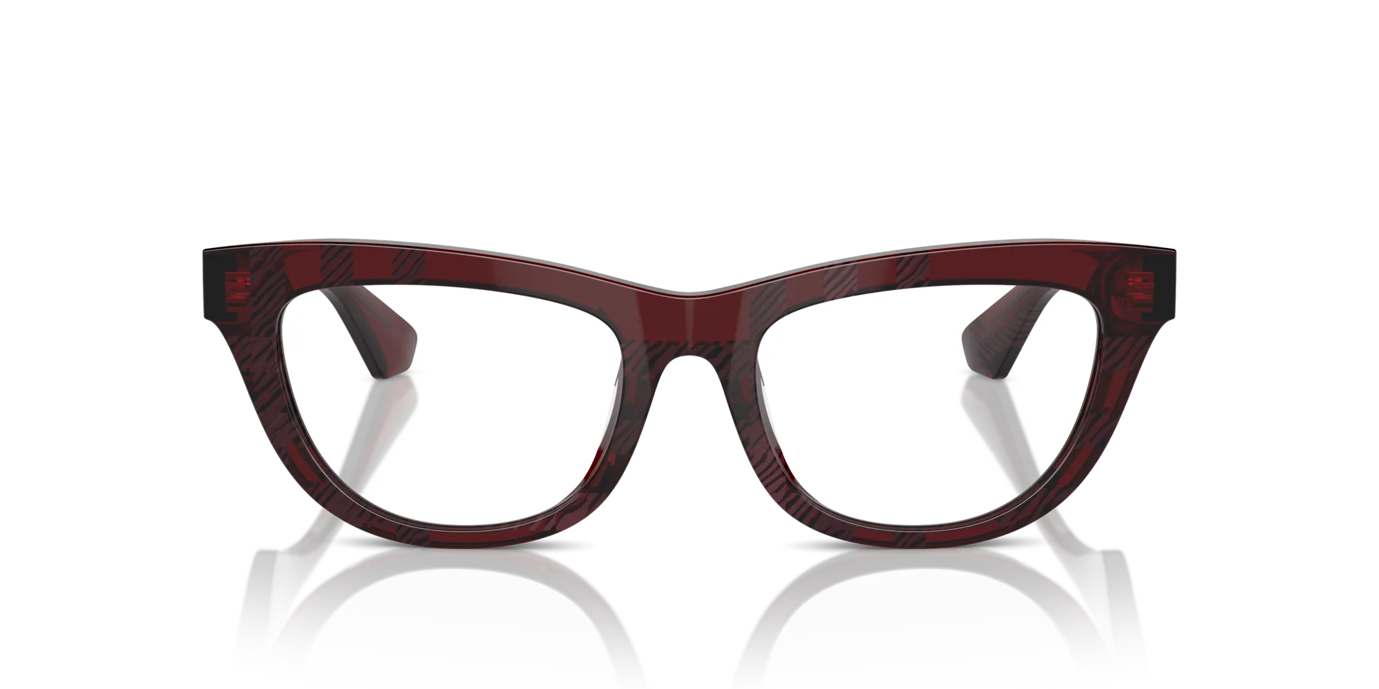 Burberry BE2406U 4115 Montature da vista Acetato Rosso Trasparente Squadrata Normale - immagine 3