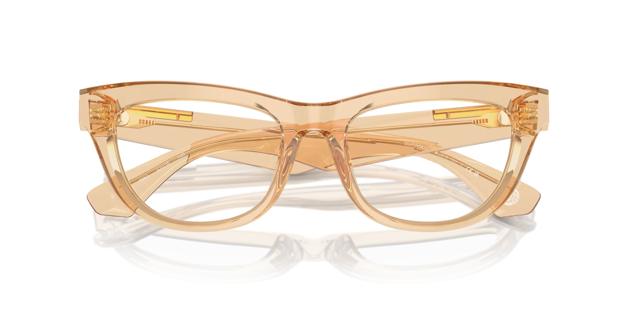 Burberry BE2406U 4063 Montature da vista Acetato Marrone Squadrata Normale - immagine 2