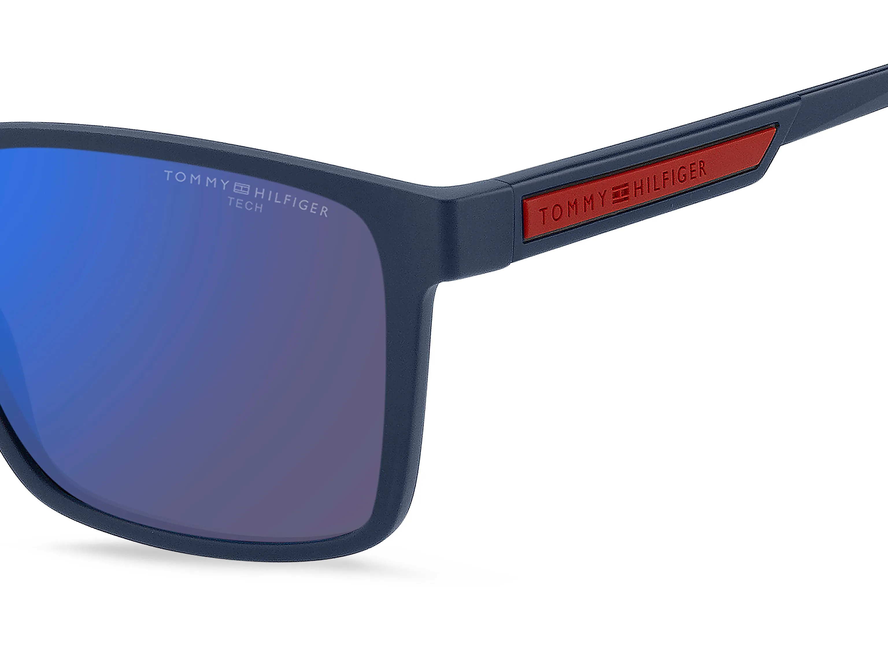 Tommy Hilfiger TH 2088/S FLL/VI Occhiali da sole Bio Poliammide Blu Blu Squadrata Normale Multistrato - immagine 3