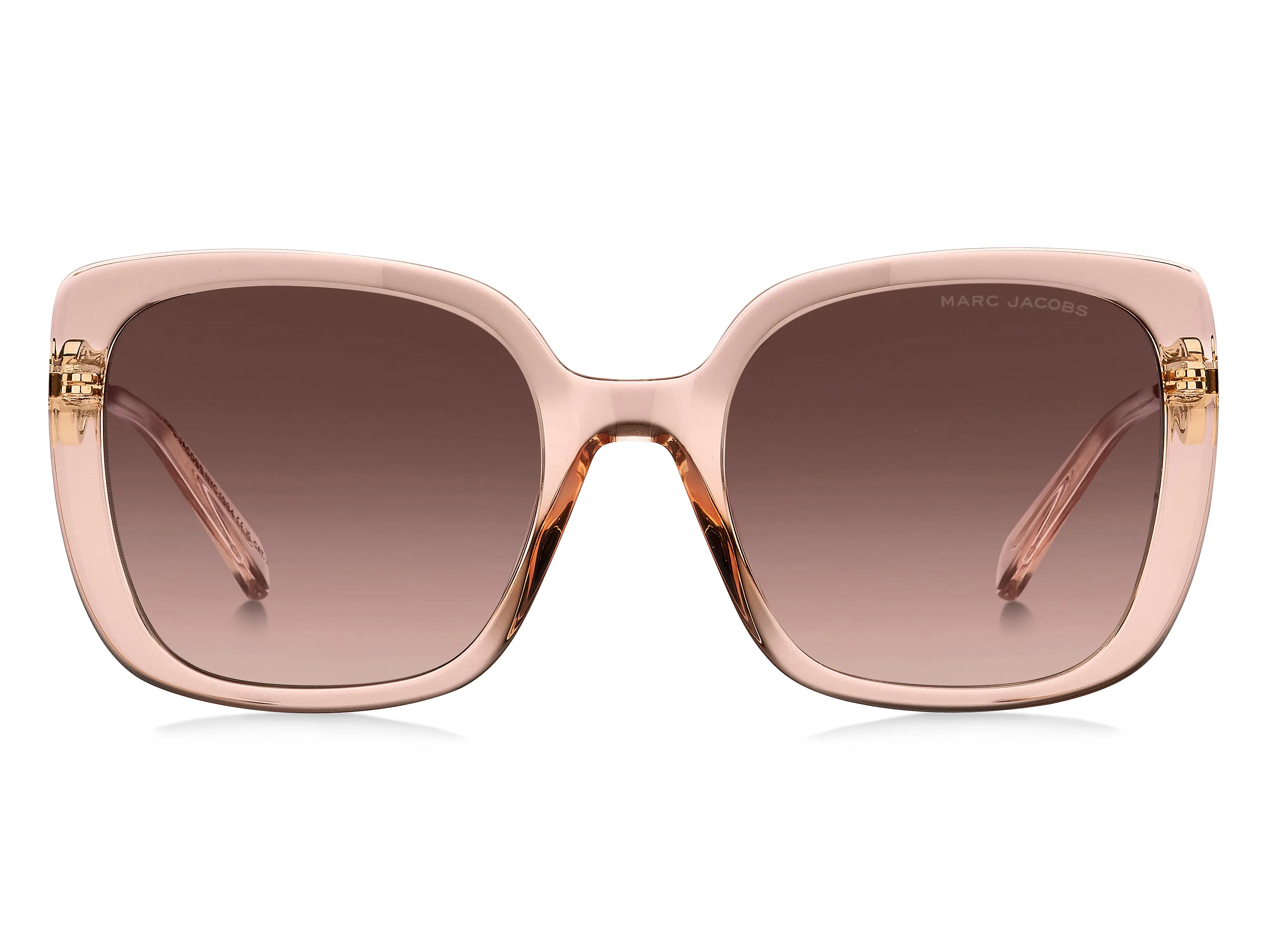 Marc Jacobs MARC 727/S 35J/HA Occhiali da sole Acetato Rosa Marrone Squadrata Sfumato - immagine 2