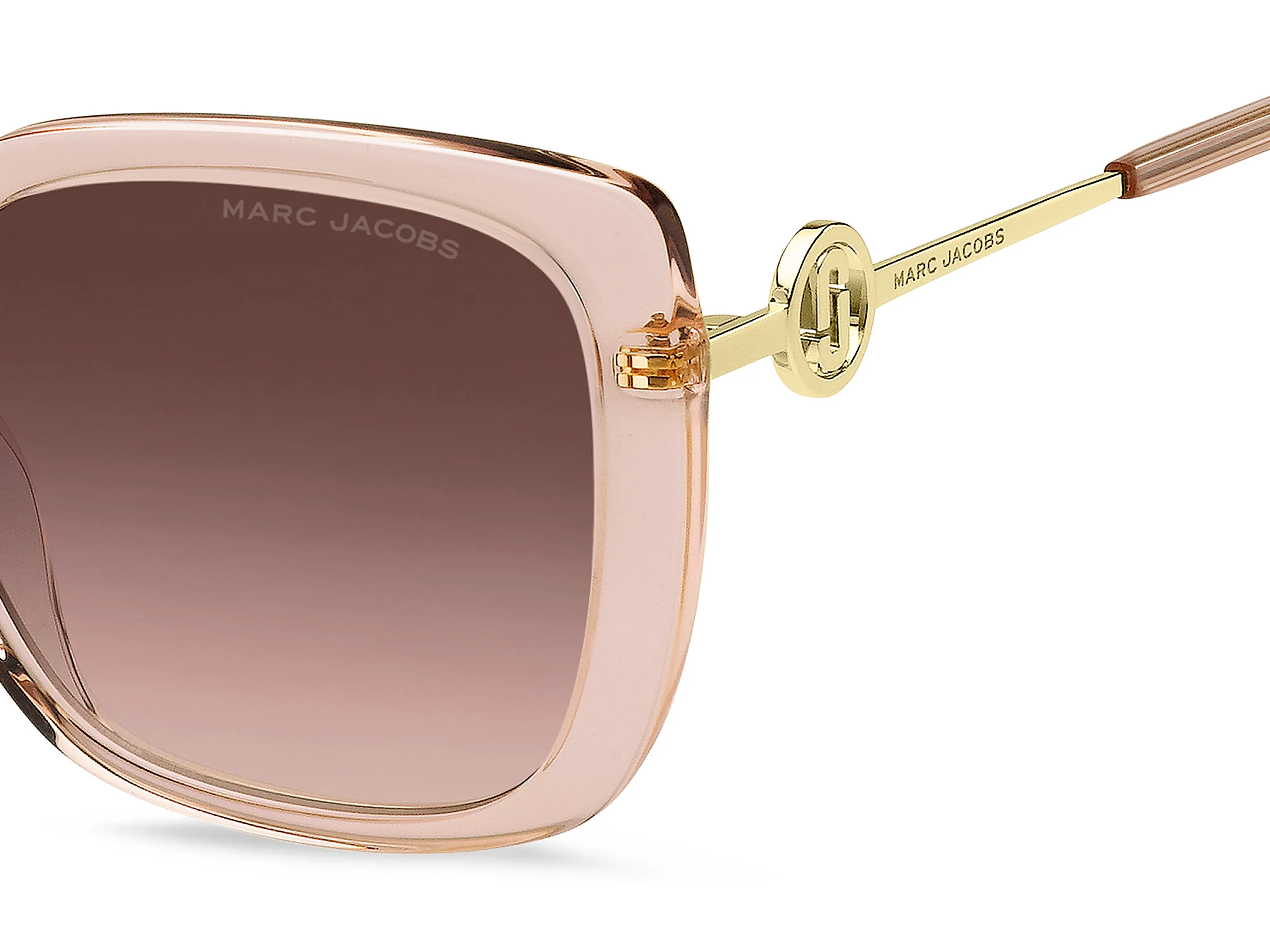 Marc Jacobs MARC 727/S 35J/HA Occhiali da sole Acetato Rosa Marrone Squadrata Sfumato - immagine 3