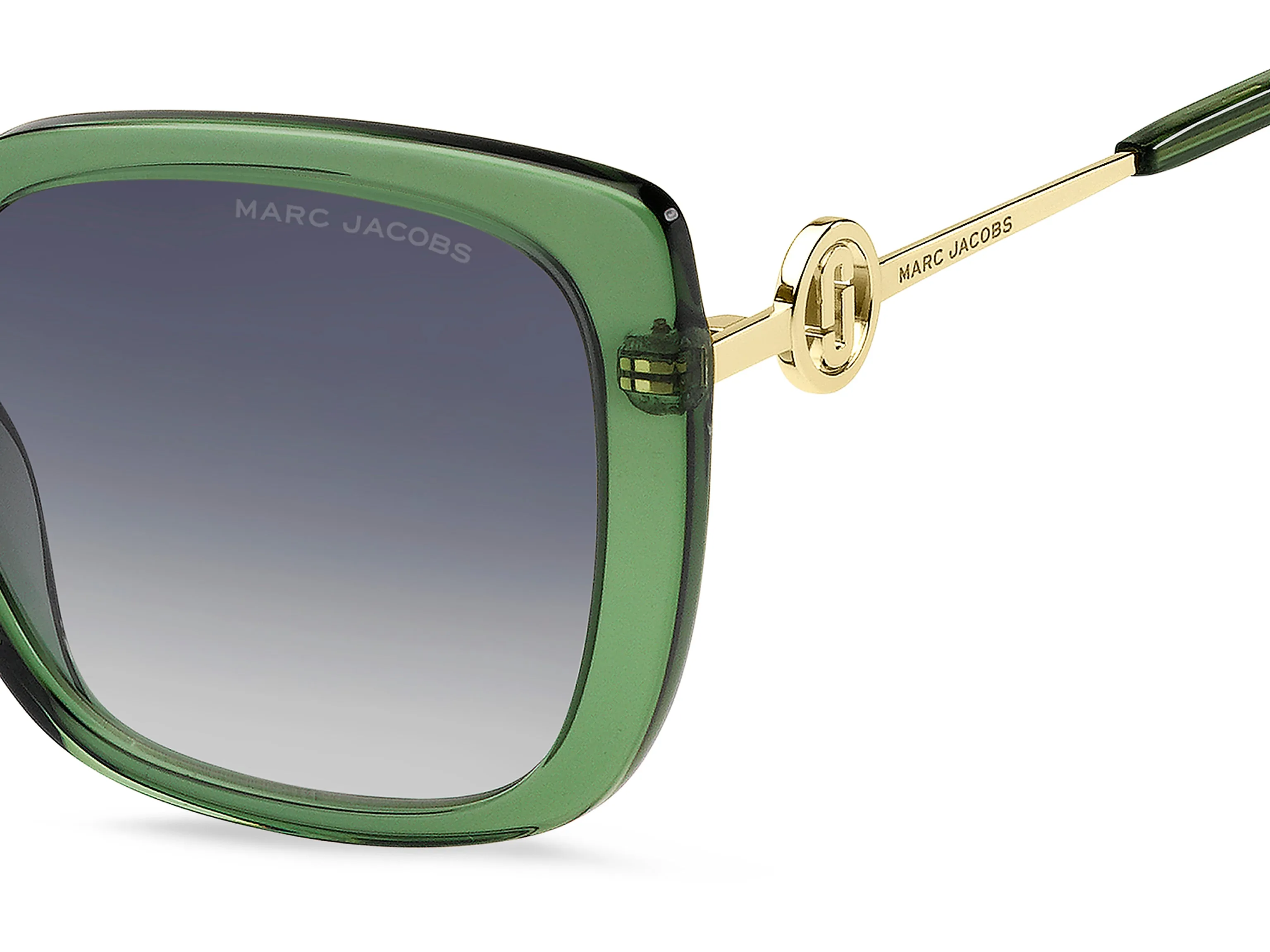 Marc Jacobs MARC 727/S 1ED/GB Occhiali da sole Acetato Verde Multicolore Squadrata Sfumato - immagine 3