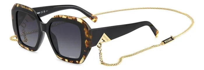 Missoni MIS 0168/G/S WR7/9O Occhiali da sole Acetato Nero / Havana Grigio Squadrata Sfumato - immagine 1