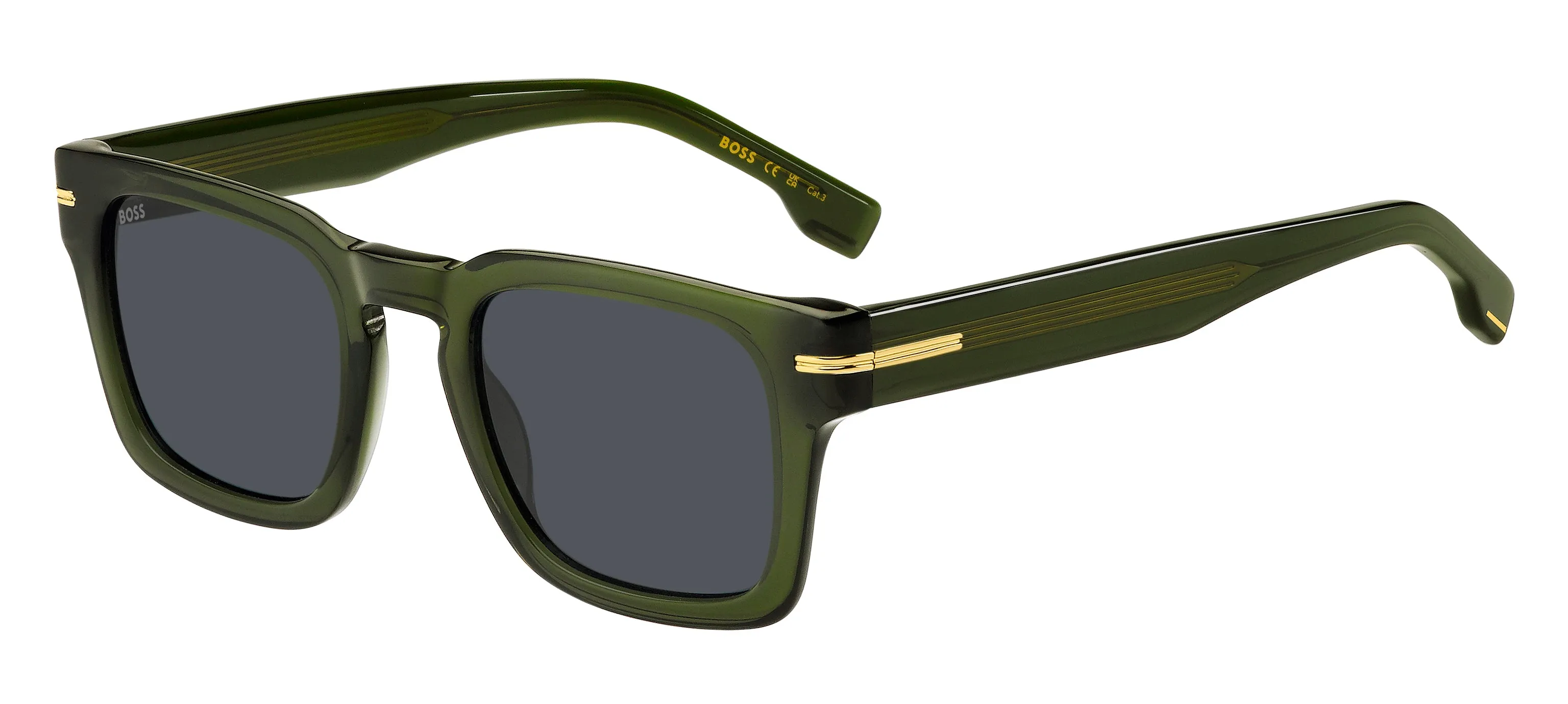 Hugo Boss BOSS 1625/S 1ED/IR Occhiali da sole Acetato Verde Grigio Squadrata - immagine 1