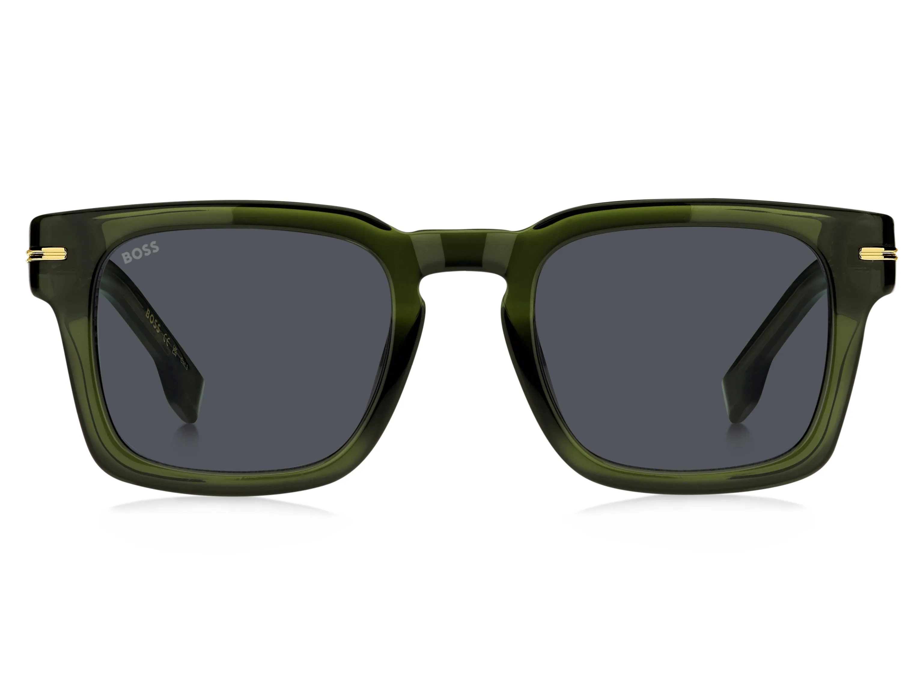 Hugo Boss BOSS 1625/S 1ED/IR Occhiali da sole Acetato Verde Grigio Squadrata - immagine 2