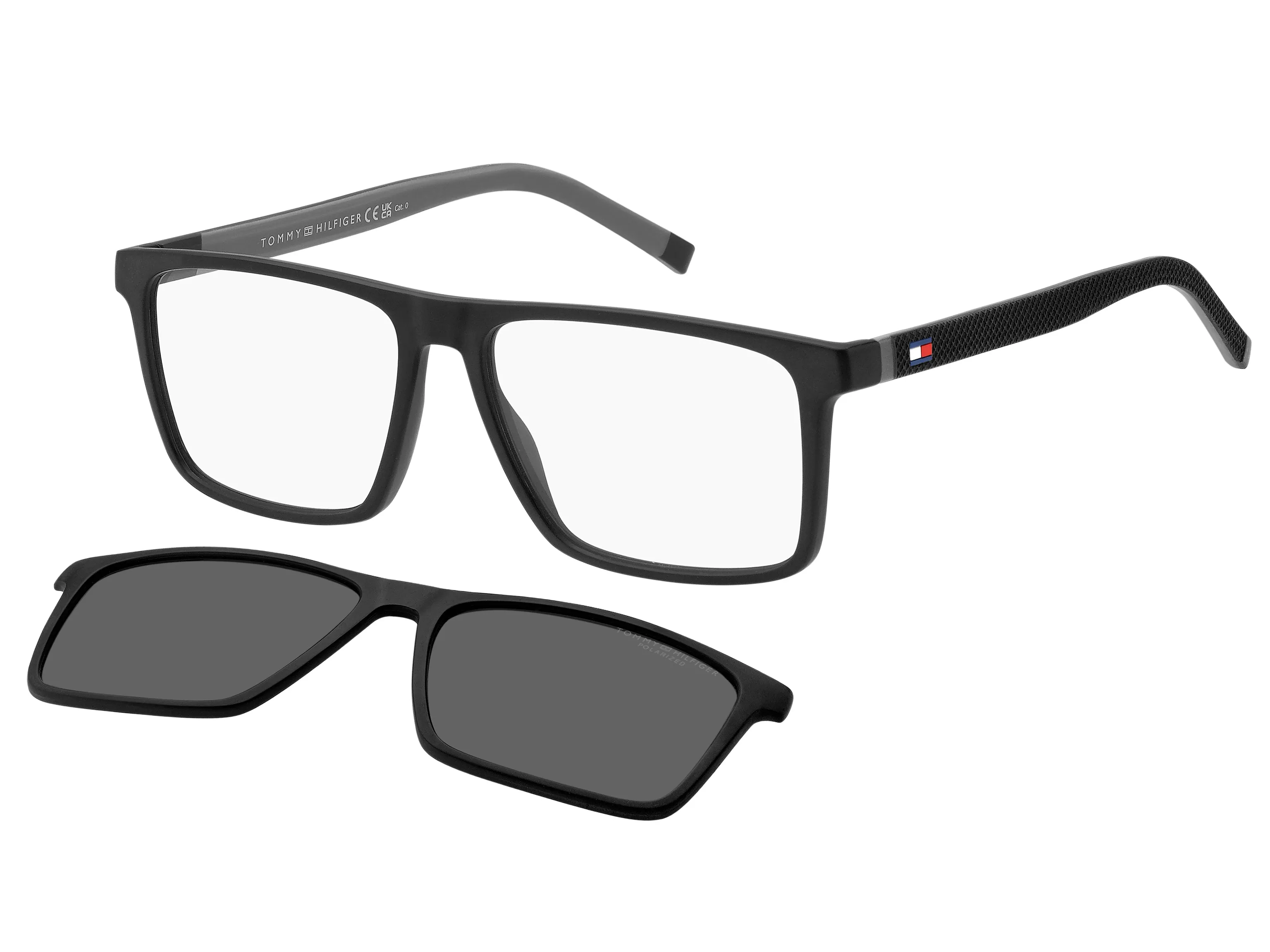 Tommy Hilfiger TH 2086/CS O6W/M9 Occhiali da sole Iniettato Grigio Grigio Squadrata Polarizzata - immagine 1