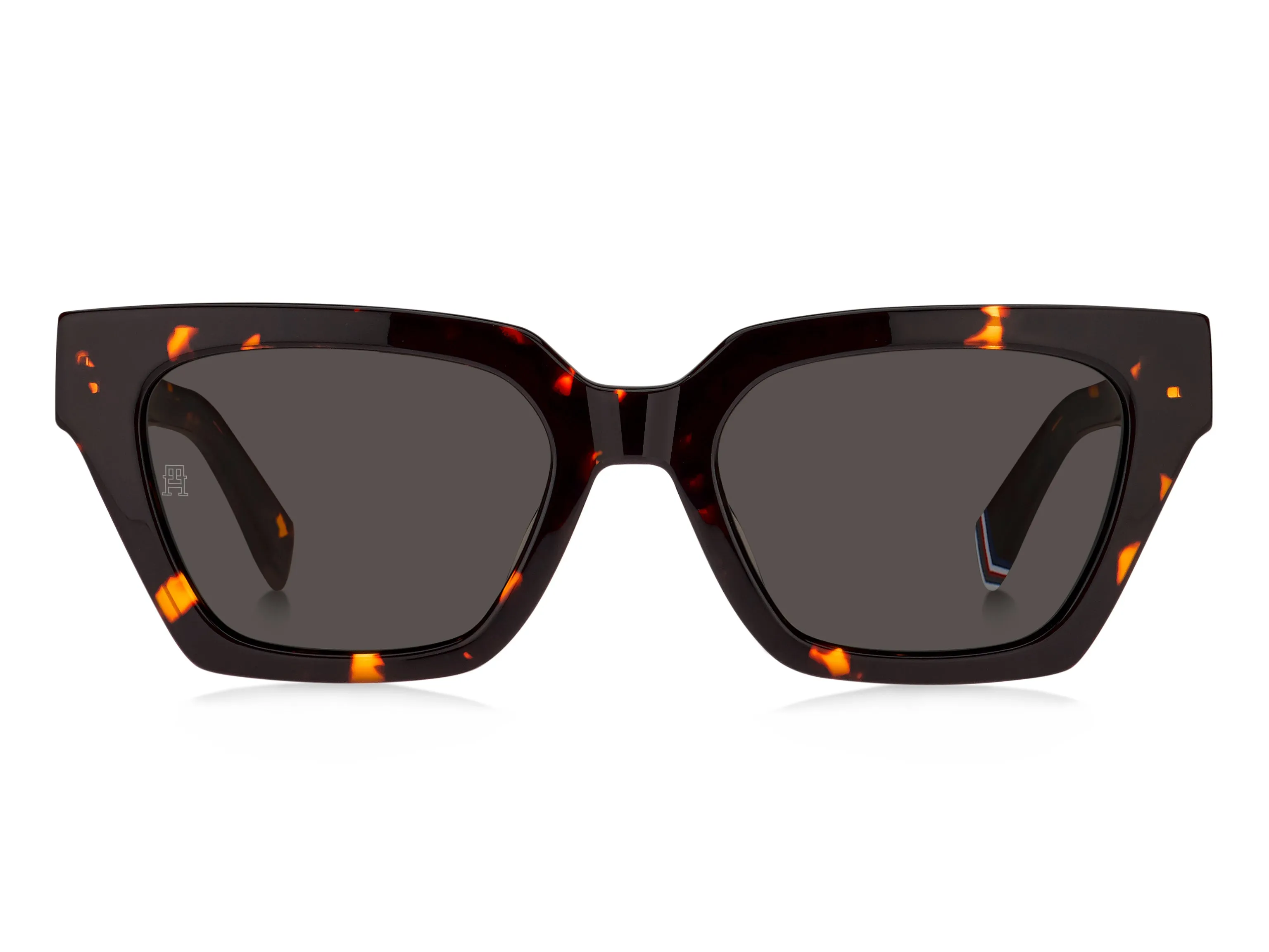 Tommy Hilfiger TH 2101/S 086/IR Occhiali da sole Acetato Havana Grigio Geometrica - immagine 2