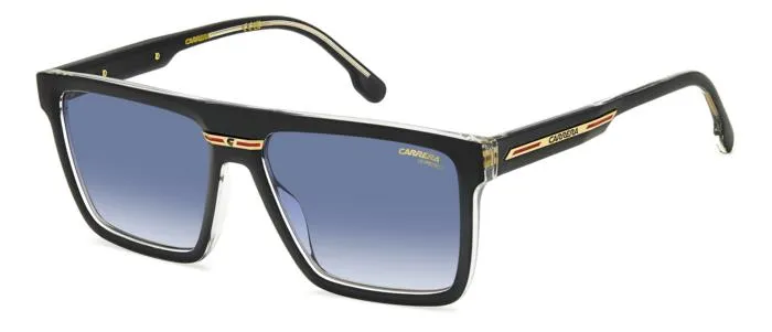 Carrera VICTORY C 03/S 7C5/08 Occhiali da sole Bio Poliammide Nero Blu Squadrata Sfumato - immagine 1