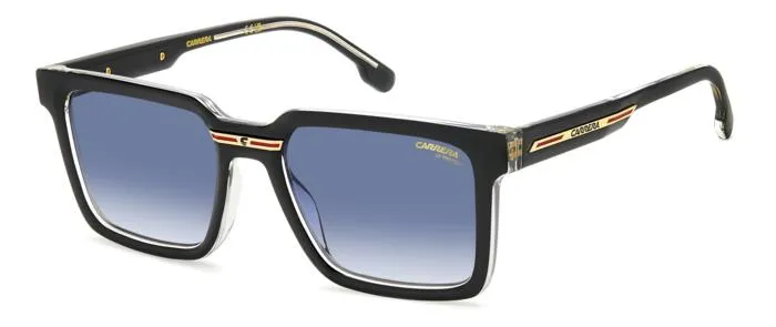 Carrera VICTORY C 02/S 7C5/08 Occhiali da sole Bio Poliammide Nero Blu Squadrata Normale Sfumato - immagine 1