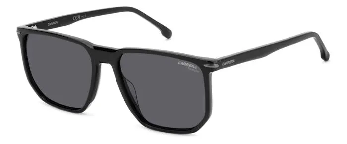Carrera CARRERA 329/S 08A/M9 Occhiali da sole Acetato Nero Grigio Geometrica Polarizzata - immagine 1