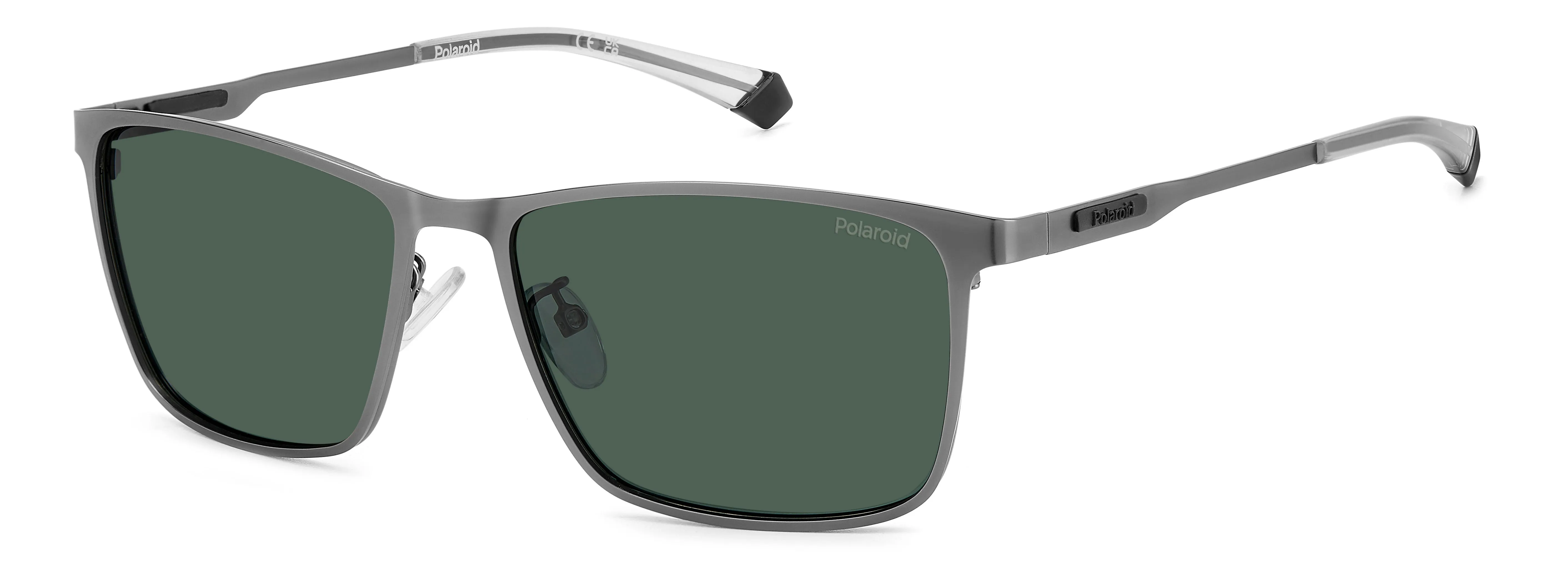 Polaroid PLD 2159/G/S/X R80/UC Occhiali da sole Metallo Rutenio scuro Verde Geometrica Polarizzata - immagine 1