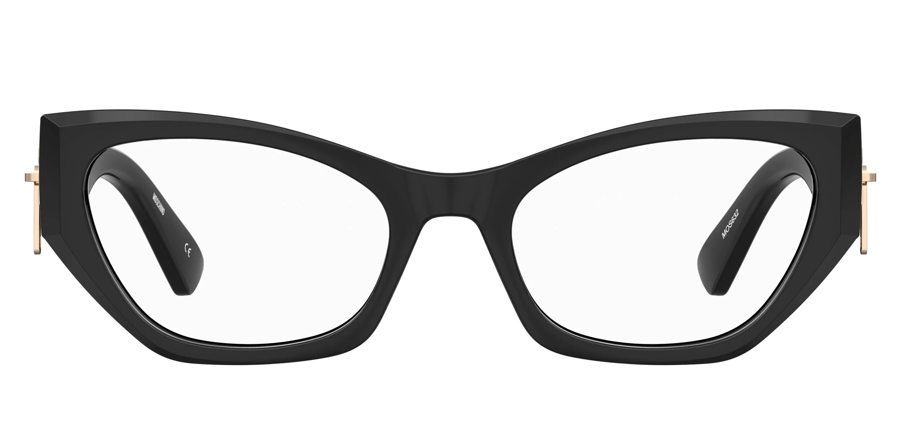 Moschino MOS632 807 Montature da vista Acetato Nero Cat Eye - immagine 2