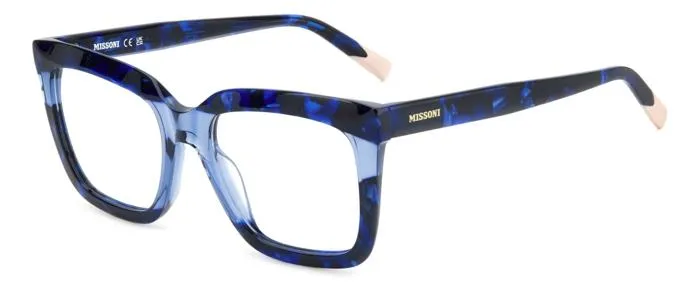 Missoni MIS 0173 468 Montature da vista Acetato Blu Squadrata - immagine 1
