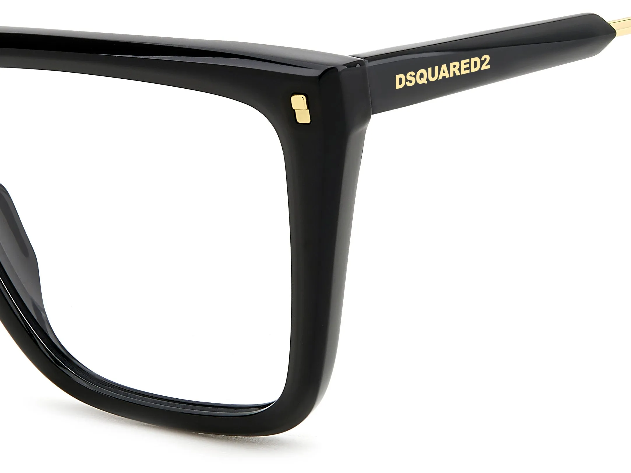 Dsquared2 D2 0136 807 Montature da vista Acetato Nero Squadrata - immagine 3