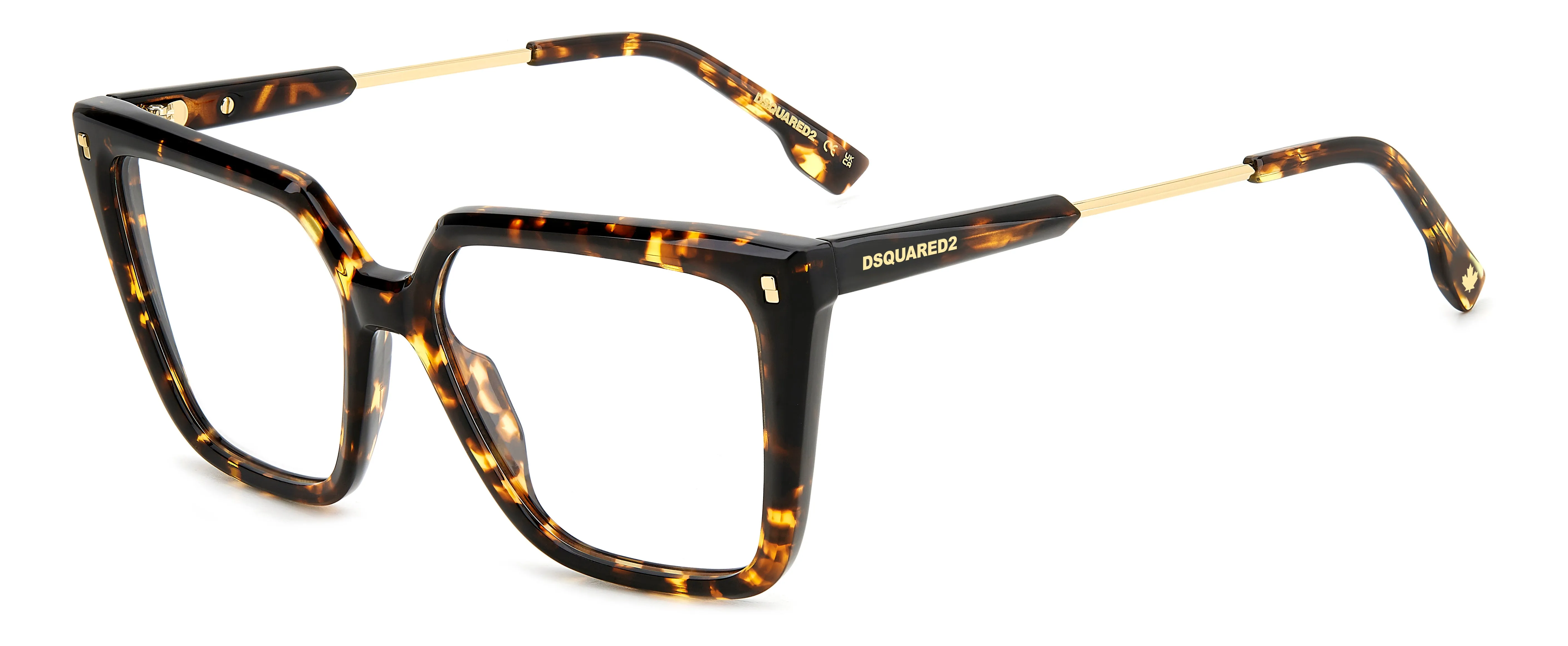 Dsquared2 D2 0136 086 Montature da vista Acetato Havana Squadrata - immagine 1