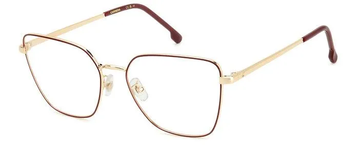 Carrera CARRERA 3022 NOA Montature da vista Acciaio Oro/Bordeaux Cat Eye - immagine 1