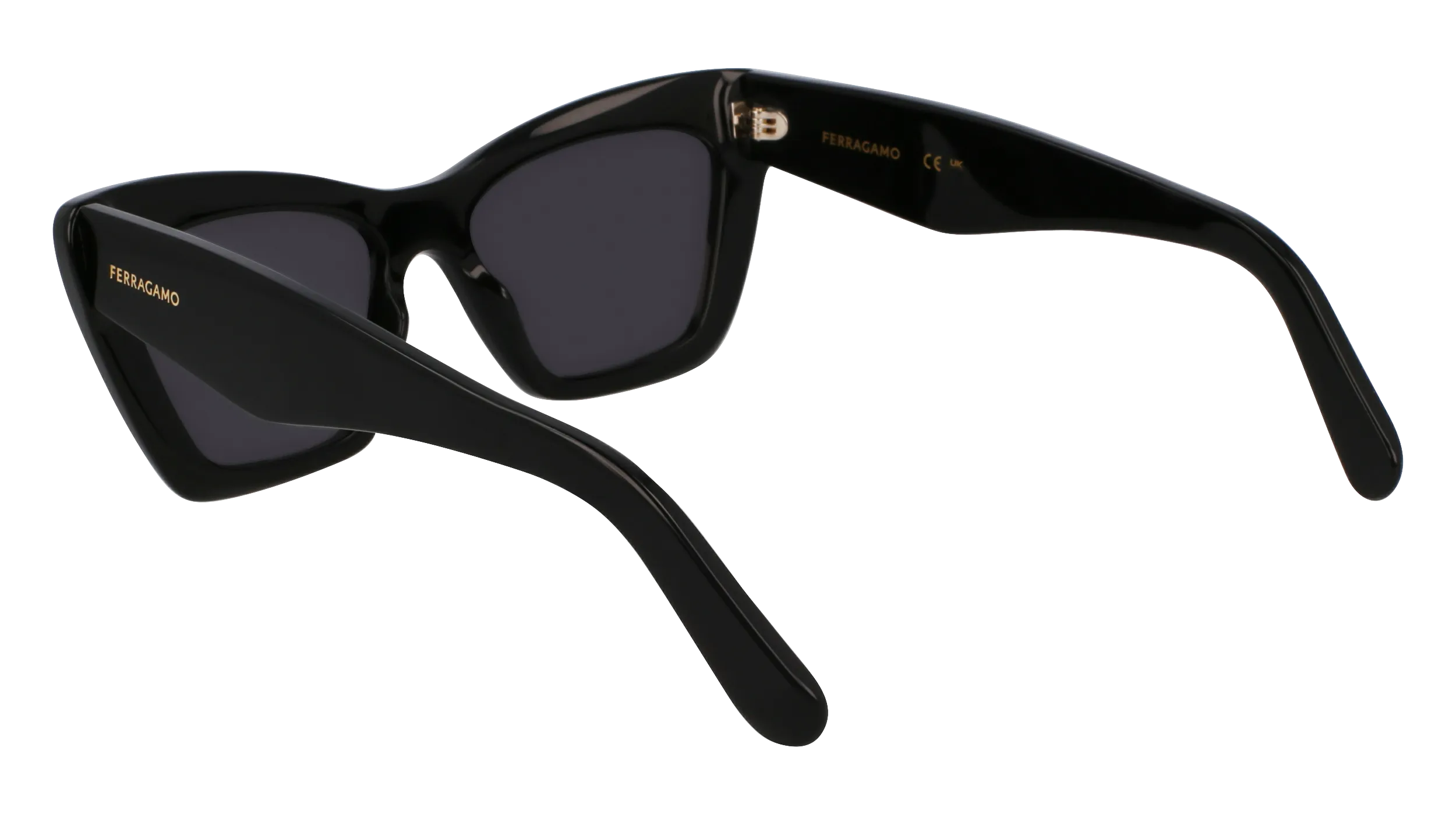 Ferragamo SF929SN 001 Occhiali da sole Acetato Nero Farfalla Normale Normale - immagine 3