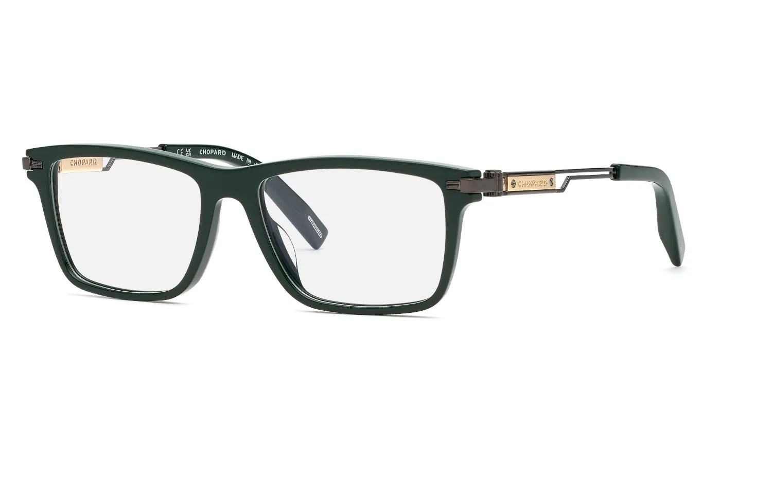 Chopard VCH357 859 Montature da vista Acetato Verde Squadrata - immagine 1