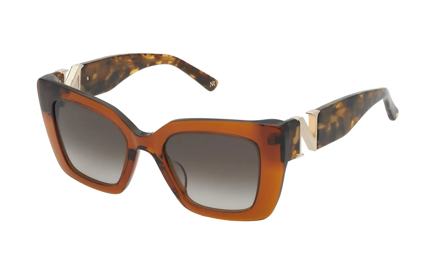 Nina Ricci Nina Ricci SNR378V 893 Occhiali da sole Marrone Sfumato - immagine 1