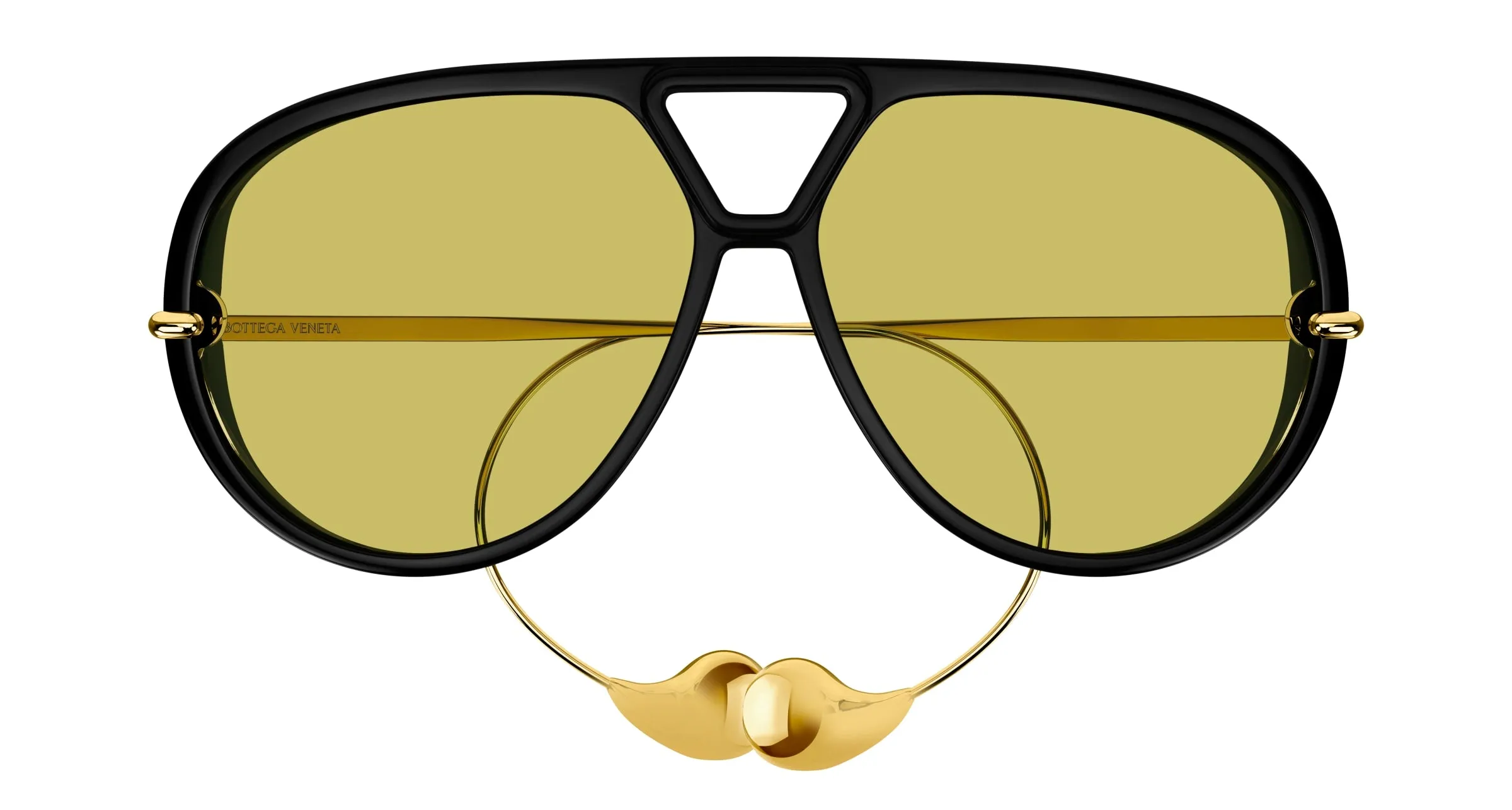 Bottega Veneta BV1273S 003 Occhiali da sole Acetato Nero Oversize Normale - immagine 2