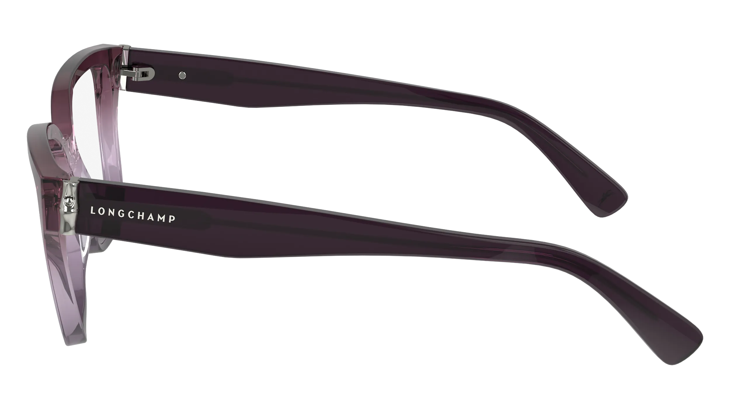 LONGCHAMP LO2733 500 Montature da vista Acetato Viola Squadrata Normale Normale - immagine 4