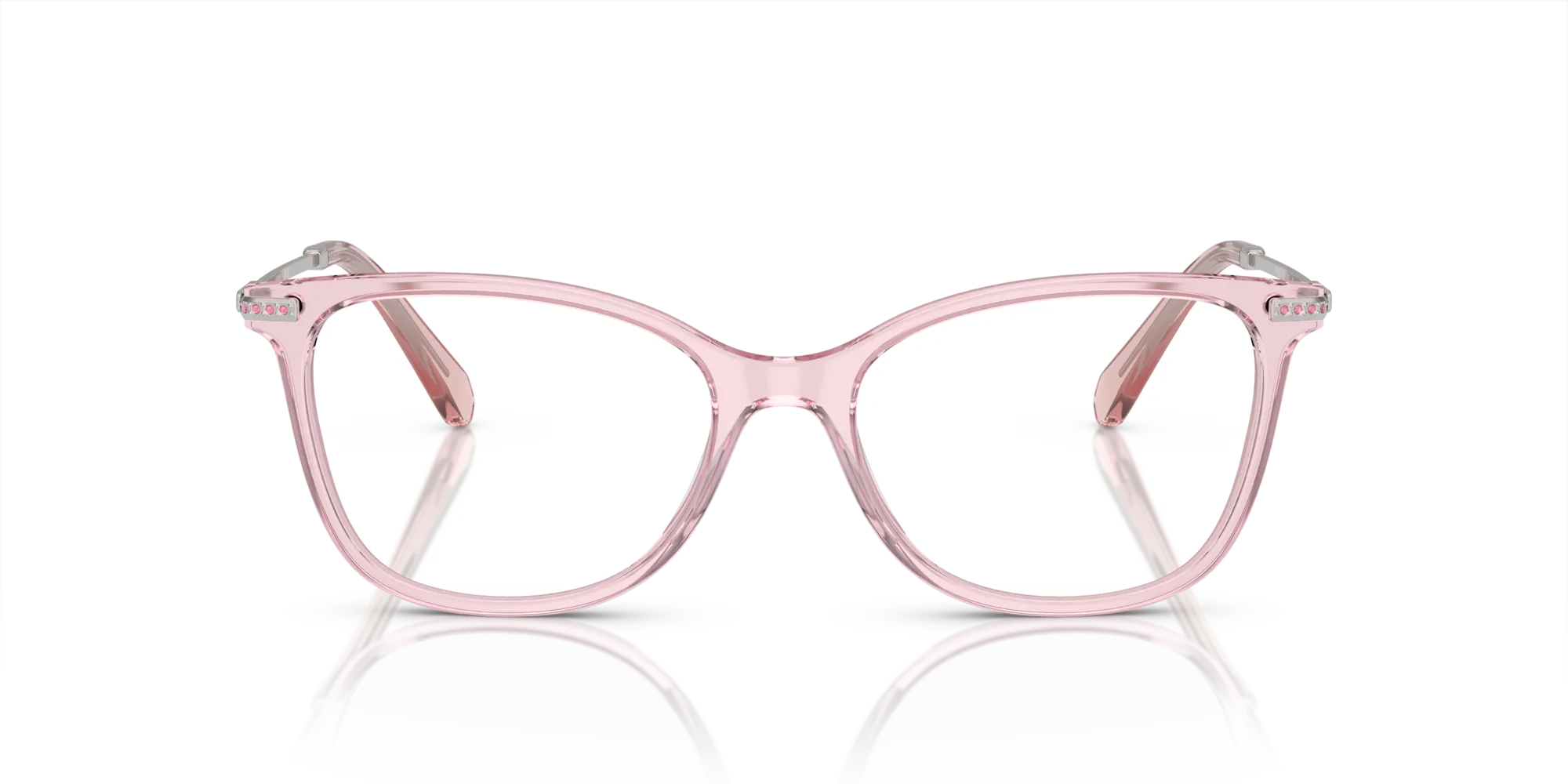 Swarovski SK2010 3001 Montature da vista Acetato Rosa Squadrata Normale - immagine 3