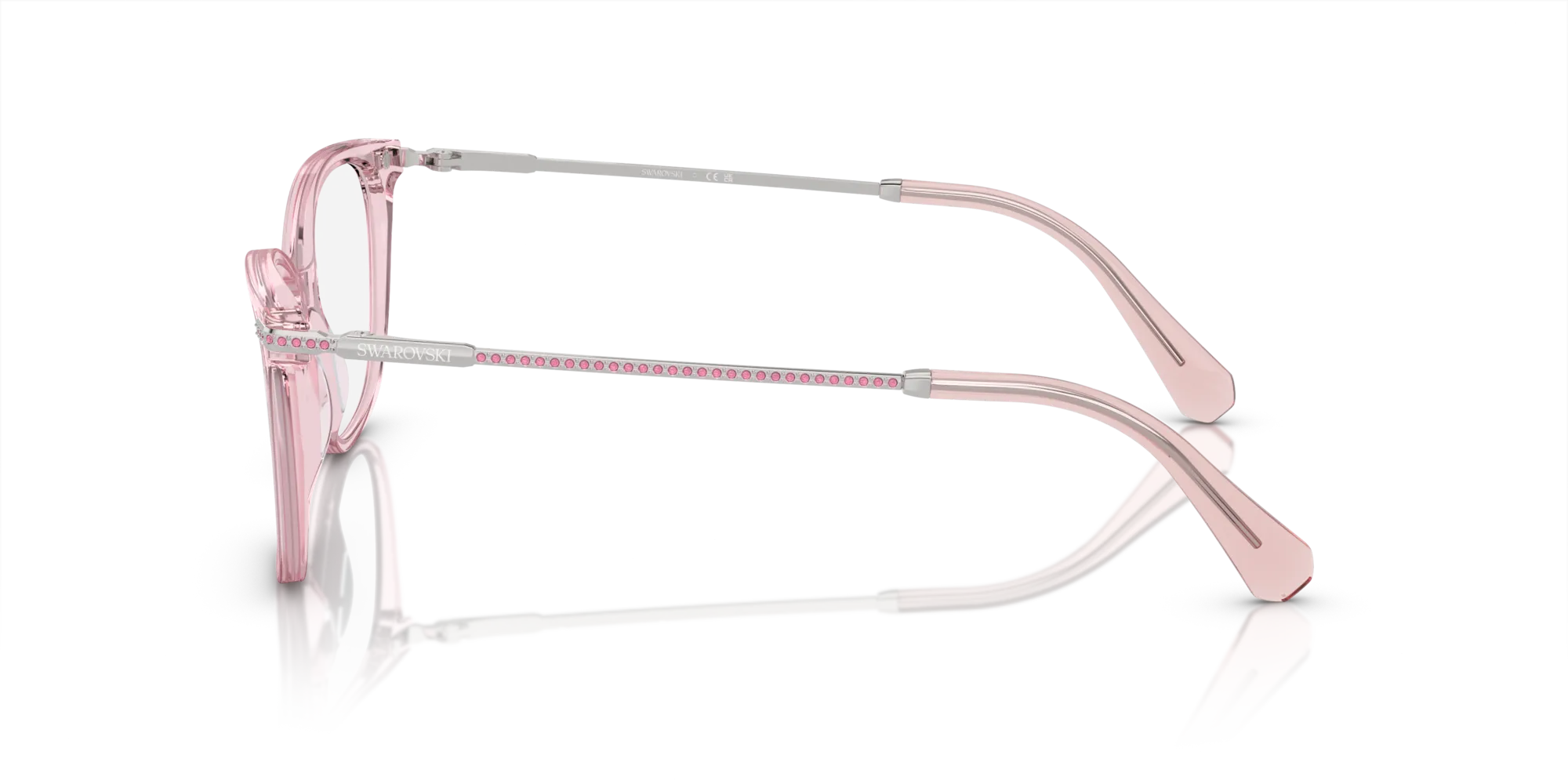 Swarovski SK2010 3001 Montature da vista Acetato Rosa Squadrata Normale - immagine 4