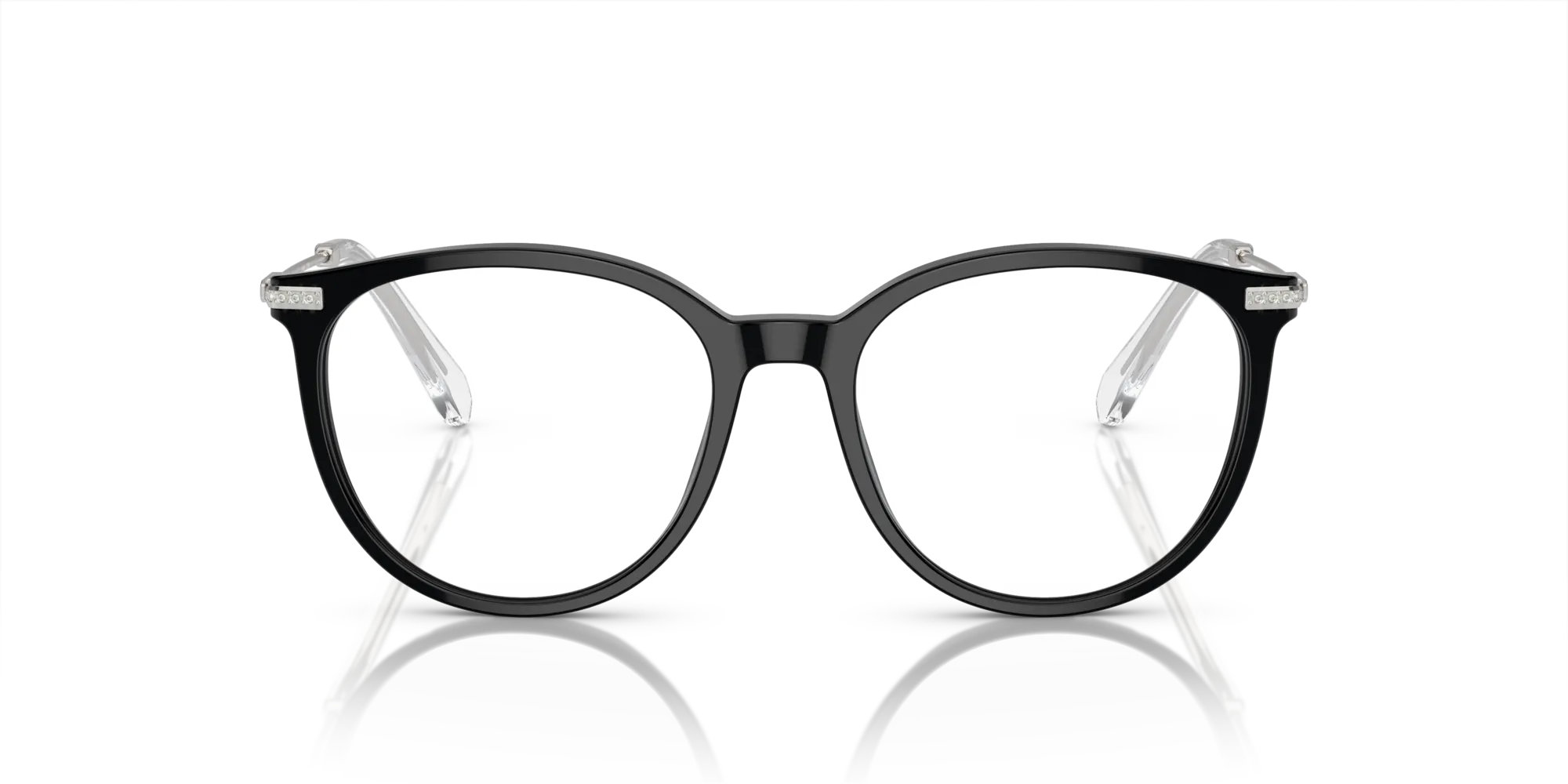 Swarovski SK2009 1001 Montature da vista Acetato Nero Pantos Normale - immagine 3