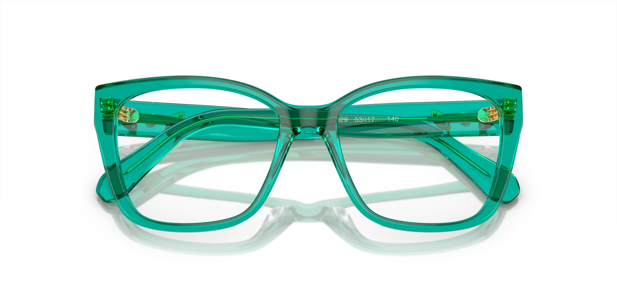 Swarovski SK2008 1029 Montature da vista Acetato Verde Geometrica Normale - immagine 2
